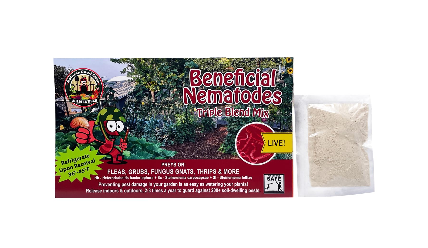 NaturesGoodGuys Beneficial Nematodes Triple Blend Pack HB+SC+SF (5 Million) - Image 2