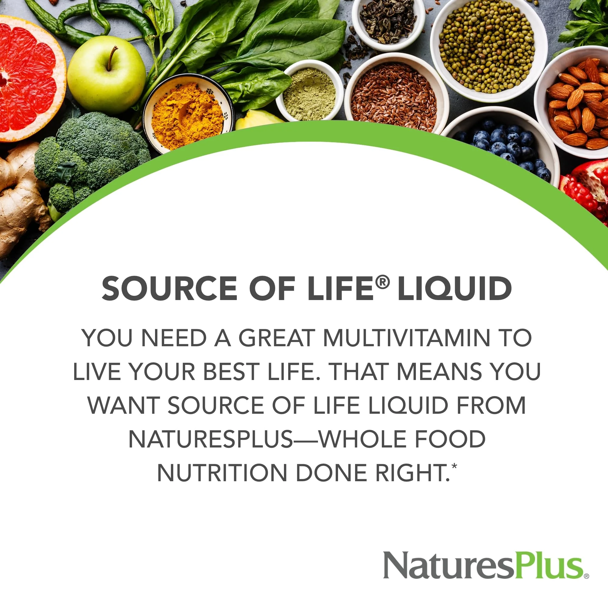 NaturesPlus Source of Life Liquid - 30 fl oz - Tropical Fruit Flavor - Wholefood Supplement, Energy Booster, Antioxidant - Vegetarian, Gluten-Free - 30 Servings - Image 5