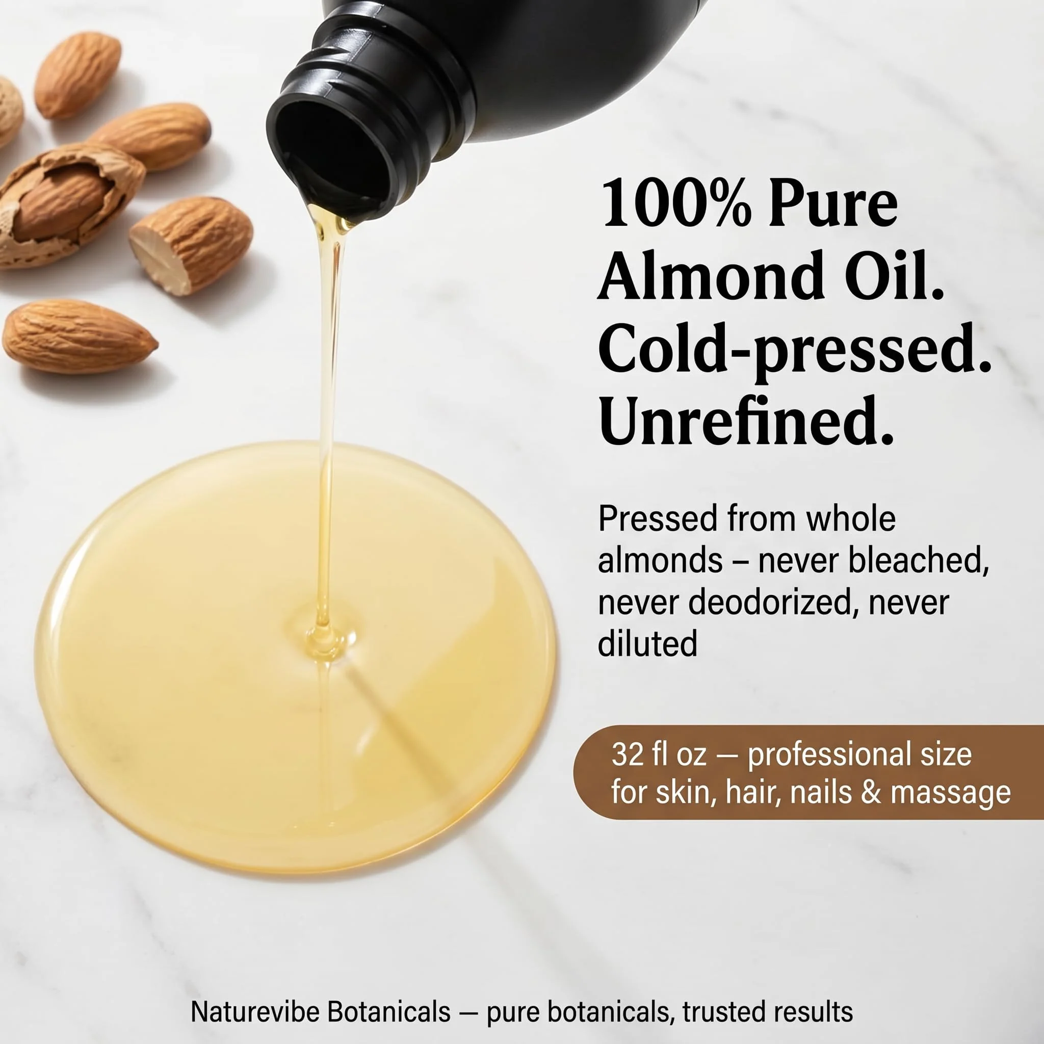 Naturevibe Botanicals Carrot Oil 32 Ounces | 100% Pure and Natural | Great for Skin Care and Hair Care - Image 3