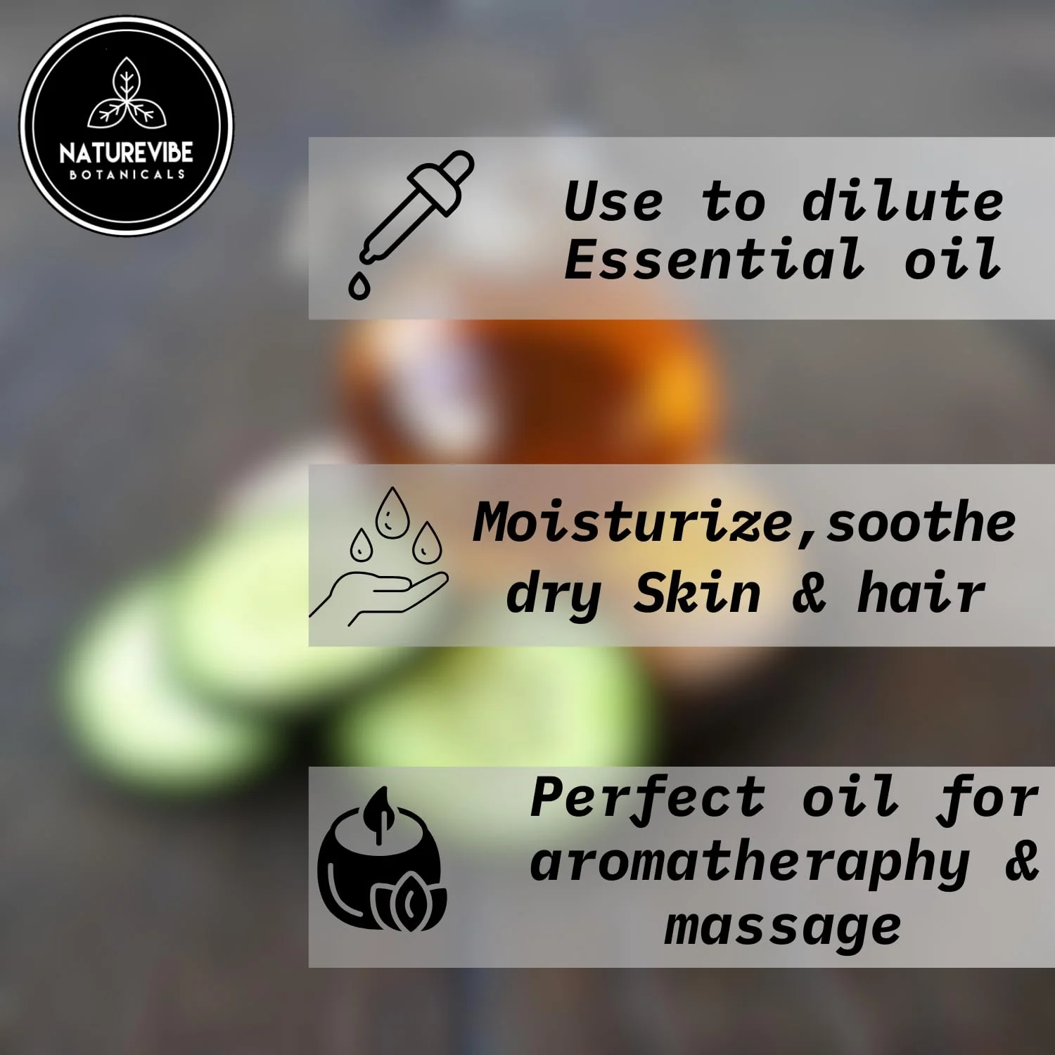 Naturevibe Botanicals Cucumber Oil 32 Ounces | 100% Pure and Natural | Great for Skin Care and Hair Care - Image 4