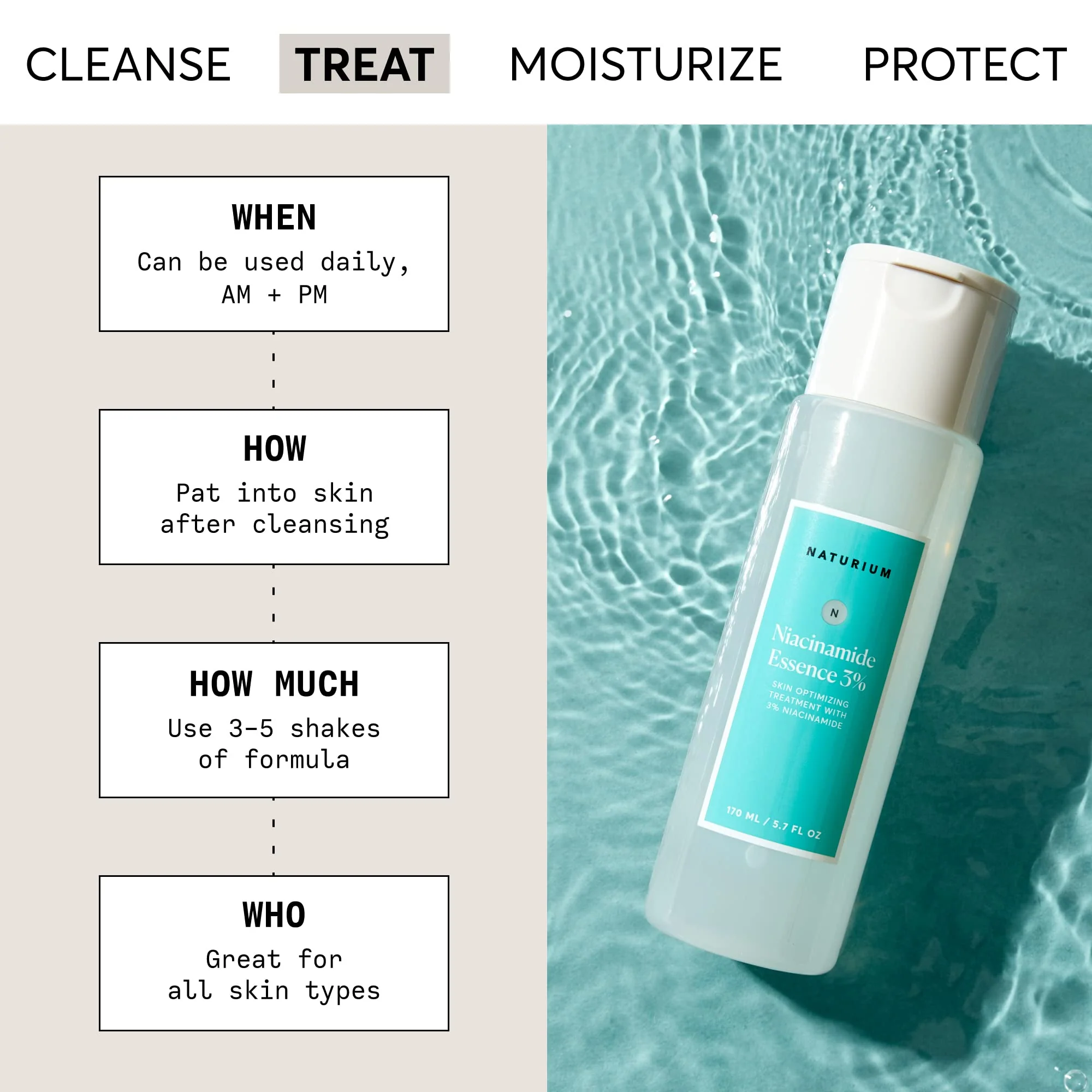 Naturium Niacinamide Essence 3%, Soothing & Hydrating Skin Optimizing Treatment, 5.7 oz - Image 2