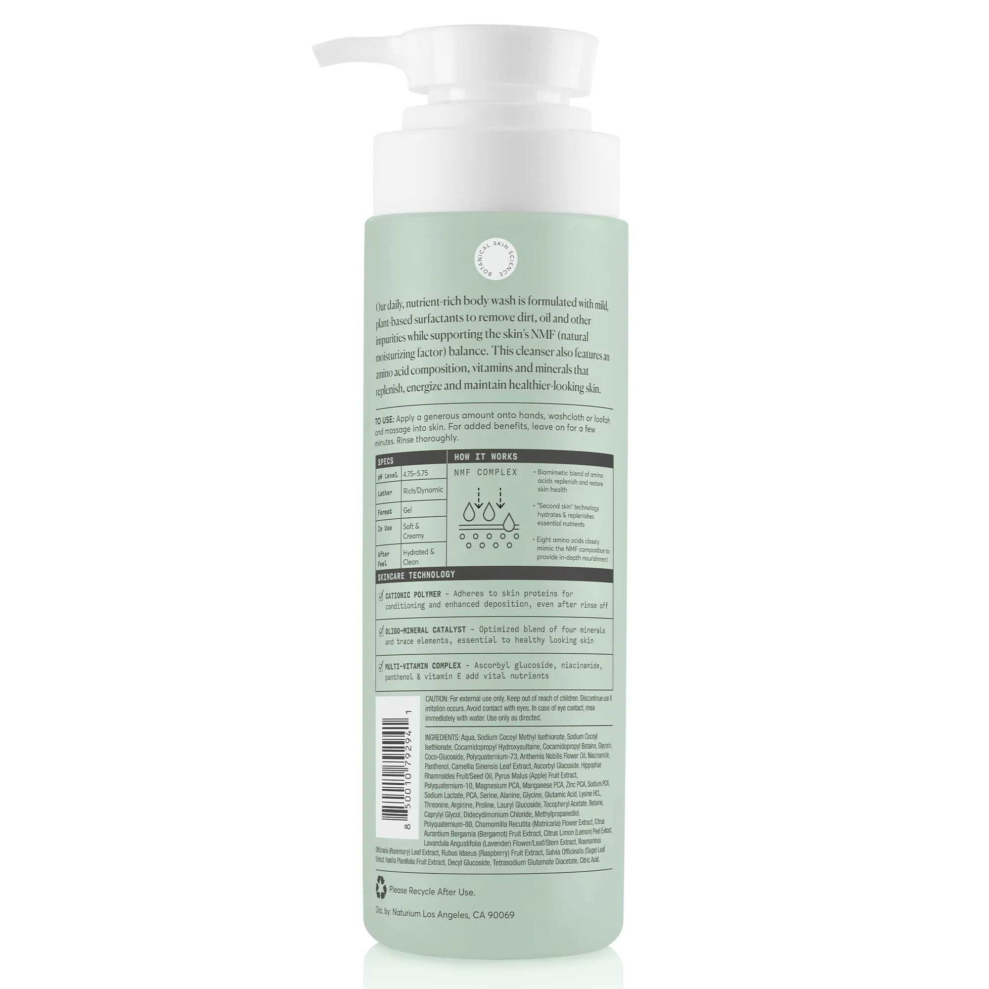 Naturium The Multi-Vitamin Daily Nutrients Body Wash, Hydrating Cleanser, 16.9 oz - Image 3