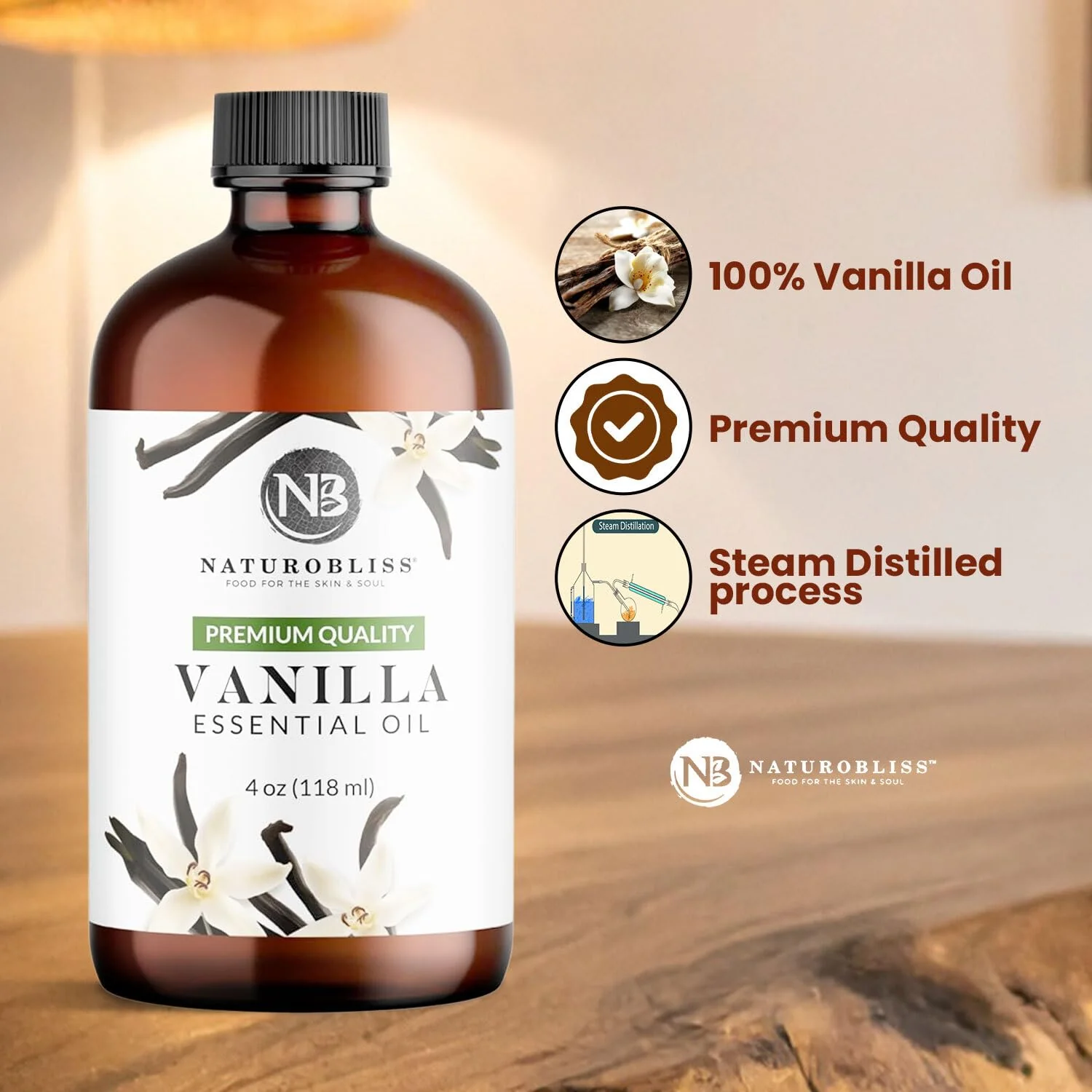 NaturoBliss Vanilla Essential Oil (4oz) Premium Quality - Image 8