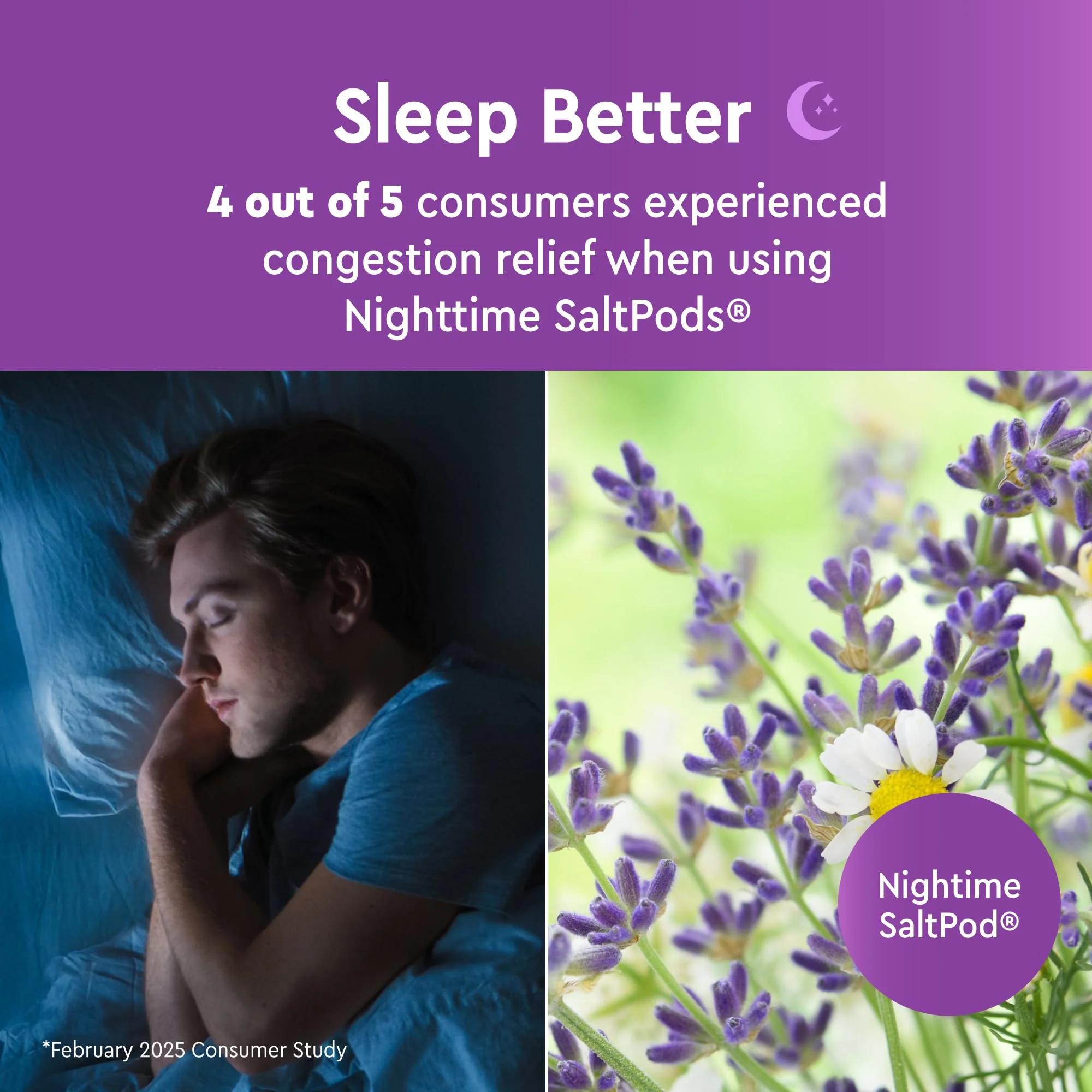 Navage® Salt Pods Refills Daytime & Nighttime 3 30-Packs (45 Each Variety) - Morning & Night Congestion Relief, Designed for the Nose Cleaner, Sinus Rinse for Better Breathing Around The Clock - Image 3