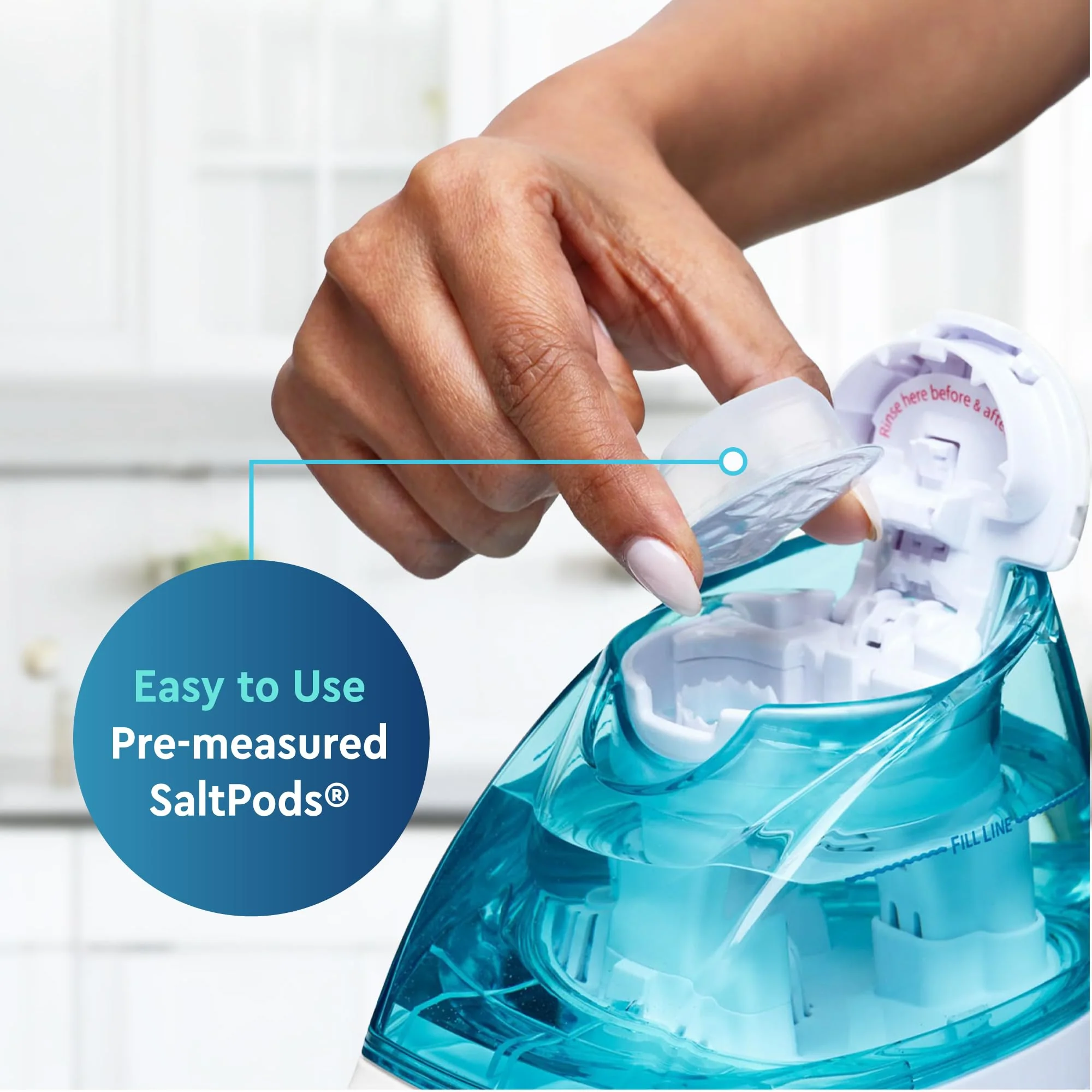 Navage® Salt Pods Refills Daytime & Nighttime 3 30-Packs (45 Each Variety) - Morning & Night Congestion Relief, Designed for the Nose Cleaner, Sinus Rinse for Better Breathing Around The Clock - Image 9