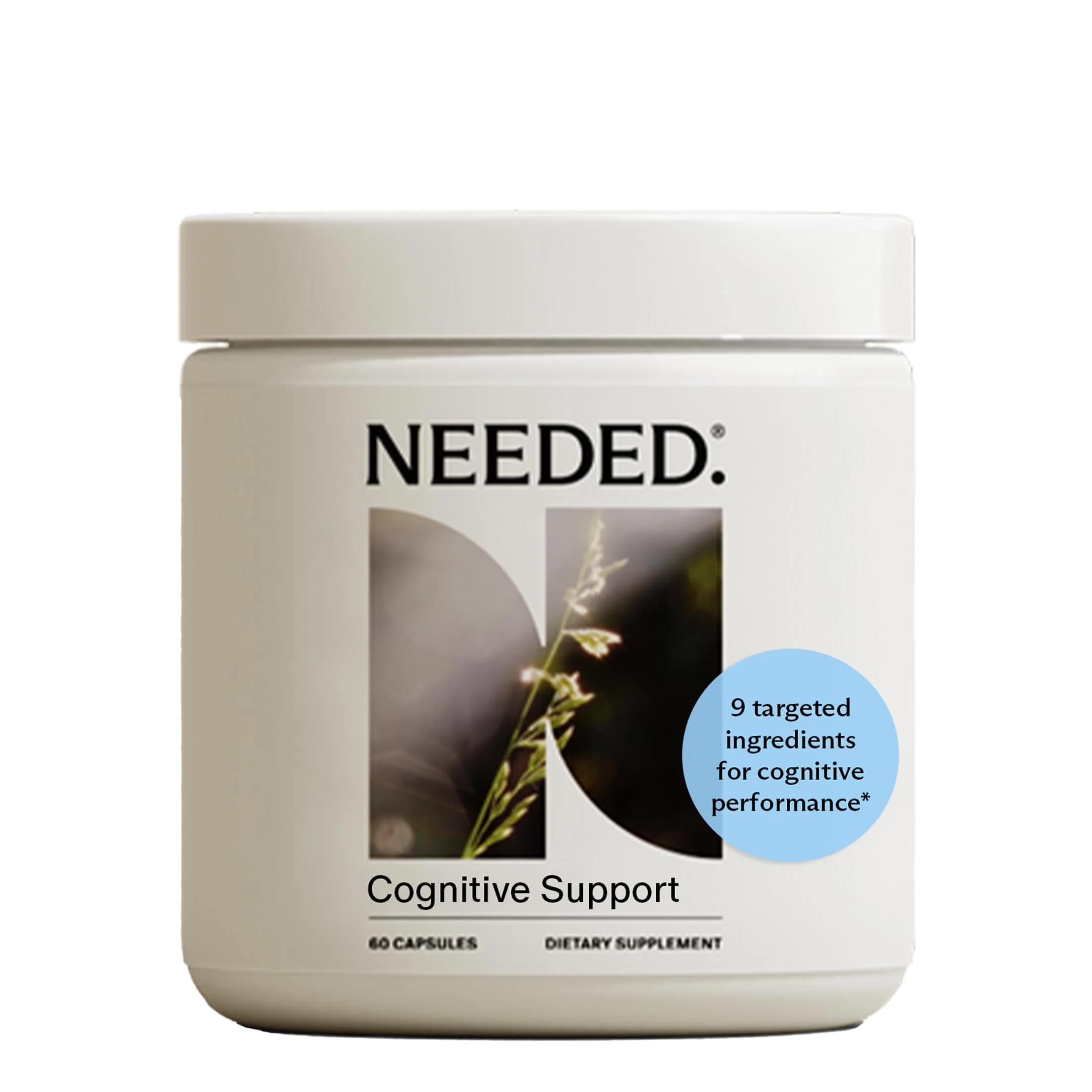 Needed. Cognitive Support - Comprehensive Supplement with Ashwagandha, Reishi & Lion's Mane Mushrooms, Breastfeeding Safe - Supports Focus, Attention, & Memory, 30-Day Supply - Image 2