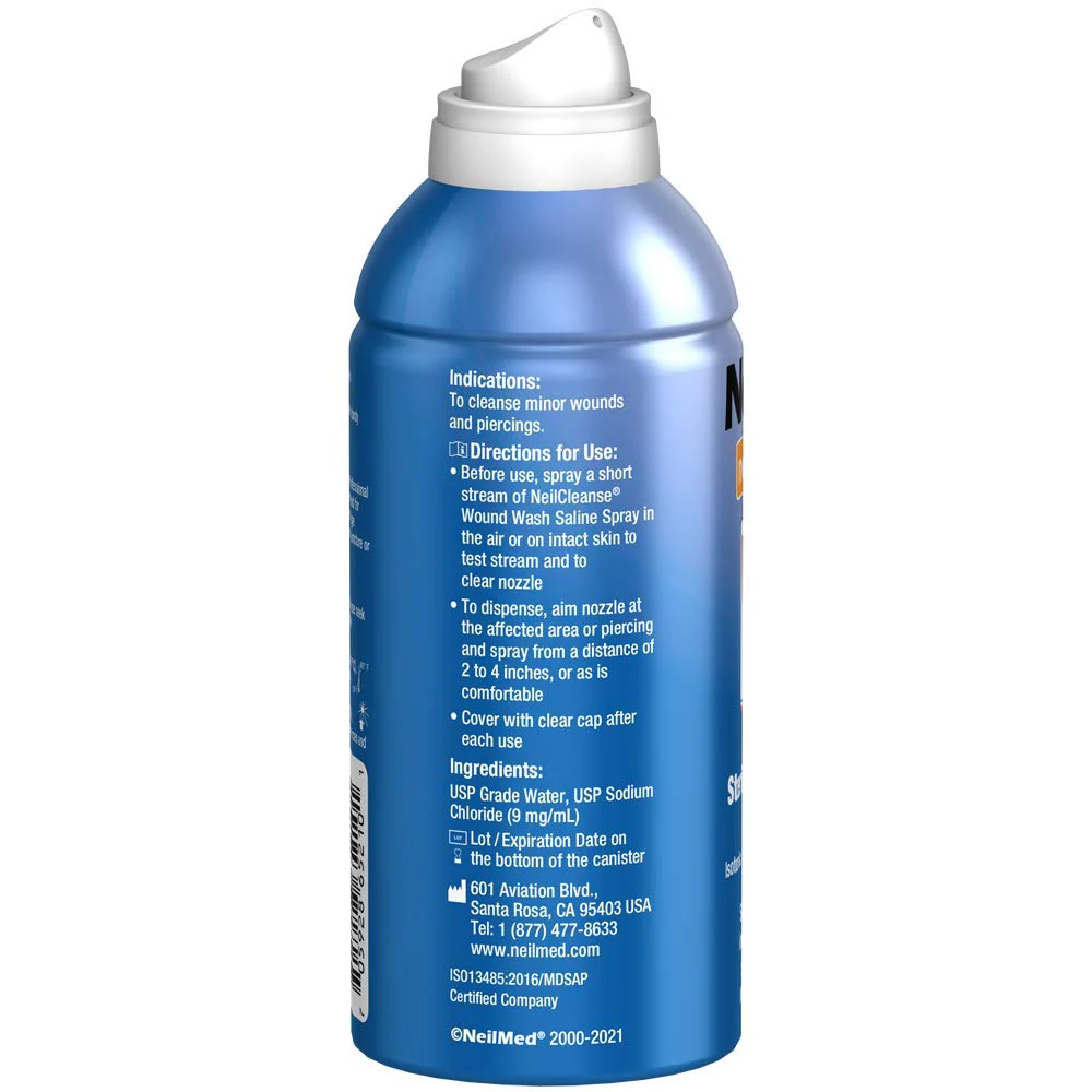NeilMed Cleanse Sterile Saline Wound Wash, 6.3 Ounce - Image 2