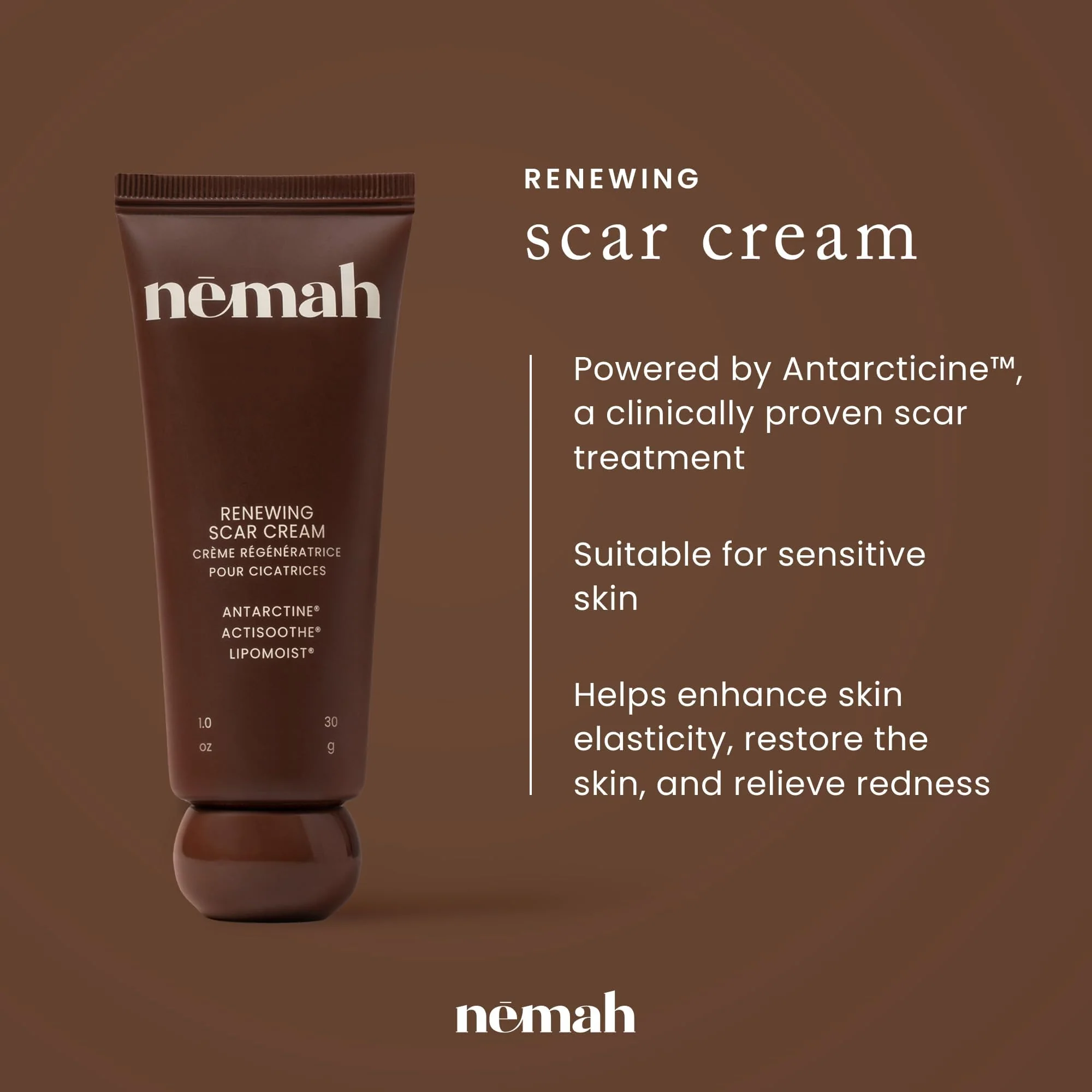 Nemah Restorative Scar Treatment, C Section Recovery, Scar Cream for Surgical Scars, Ideal to Reduce the C Section and Acne Marks, Dermatologist Approved, Antioxidant Rich, Vegan Formula, 1 oz - Image 8