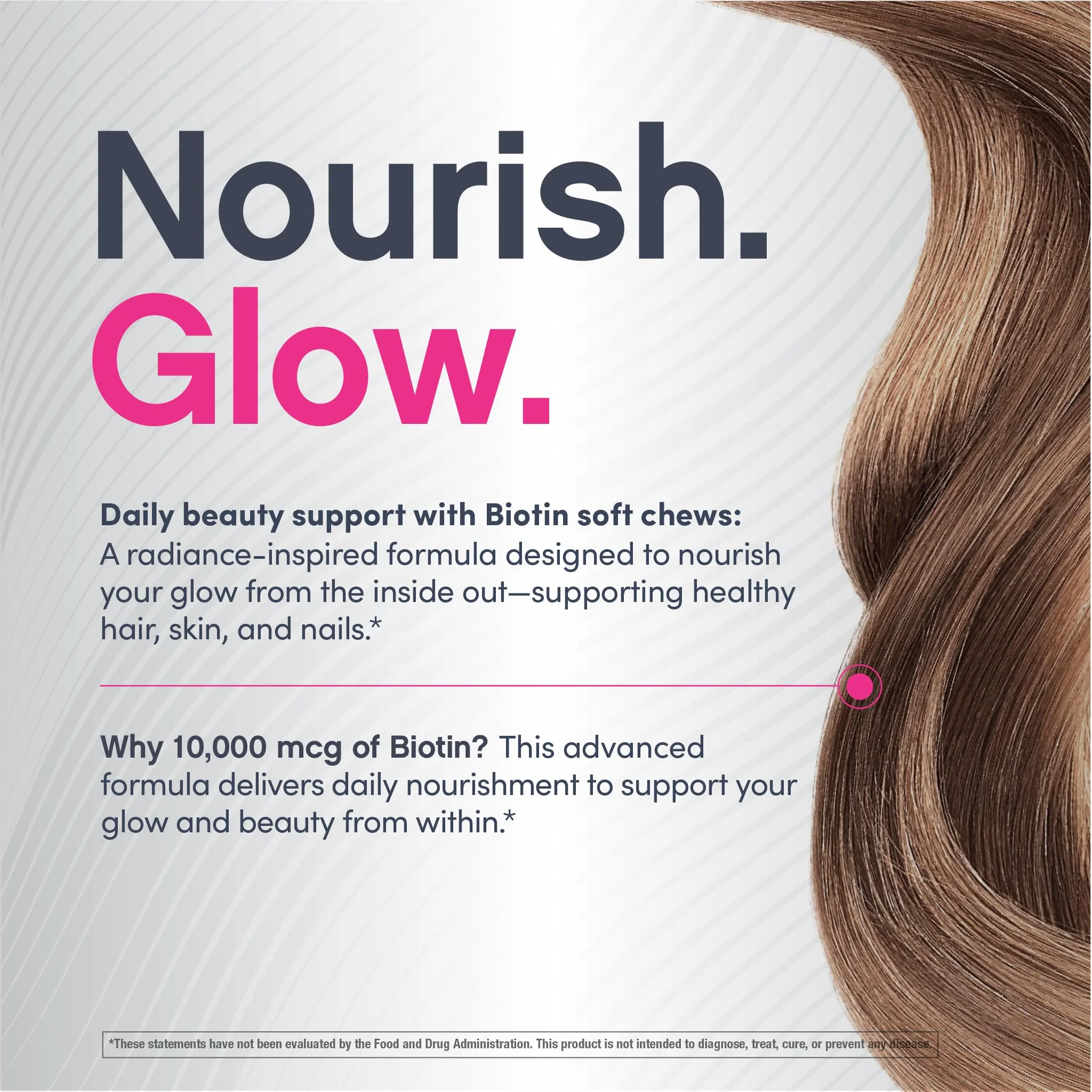 NeoCell Biotin Beauty Soft Chews | 30 Chewables | 10000mcg | Hair, Skin & Nails | Acai Berry Flavor - Image 7