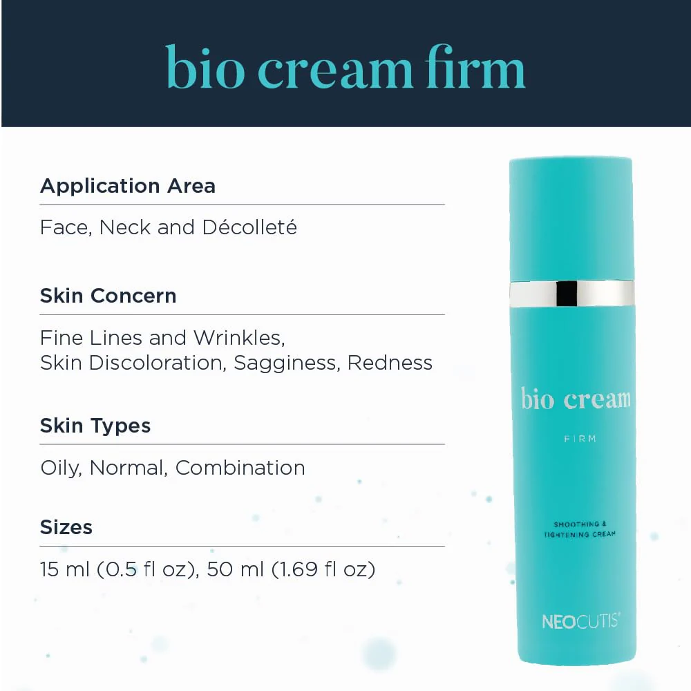 Neocutis Bio Cream Firm - Skin Smoothing and Tightening Cream - Supporting Collagen and Elastin Production - 50ml - Image 7