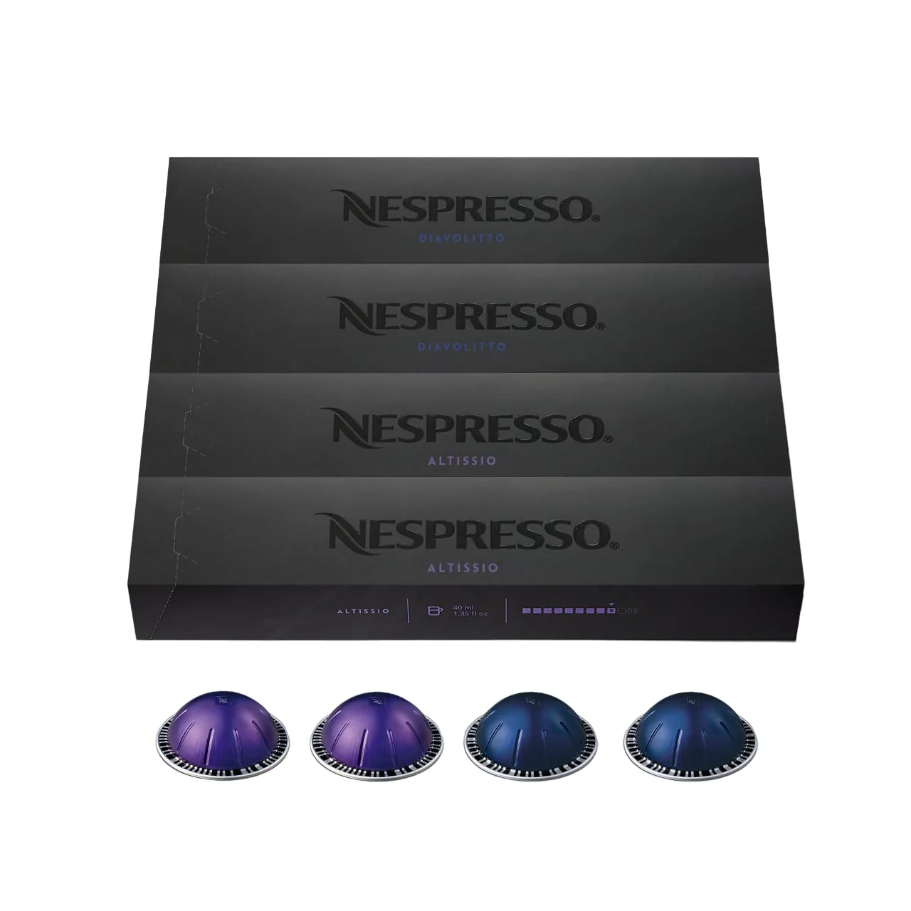 Nespresso Vertuoline Bold Assortment, 10 Count (Box of 4)