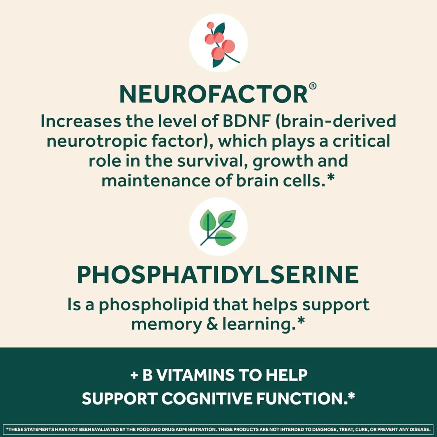 NEURIVA Plus Brain Supplement for Memory, Focus & Concentration + Cognitive Function with Clinically Tested Nootropics Phosphatidylserine and Neurofactor, VIT B6 & B12, 30 Count Capsules (2 Pack) - Image 7
