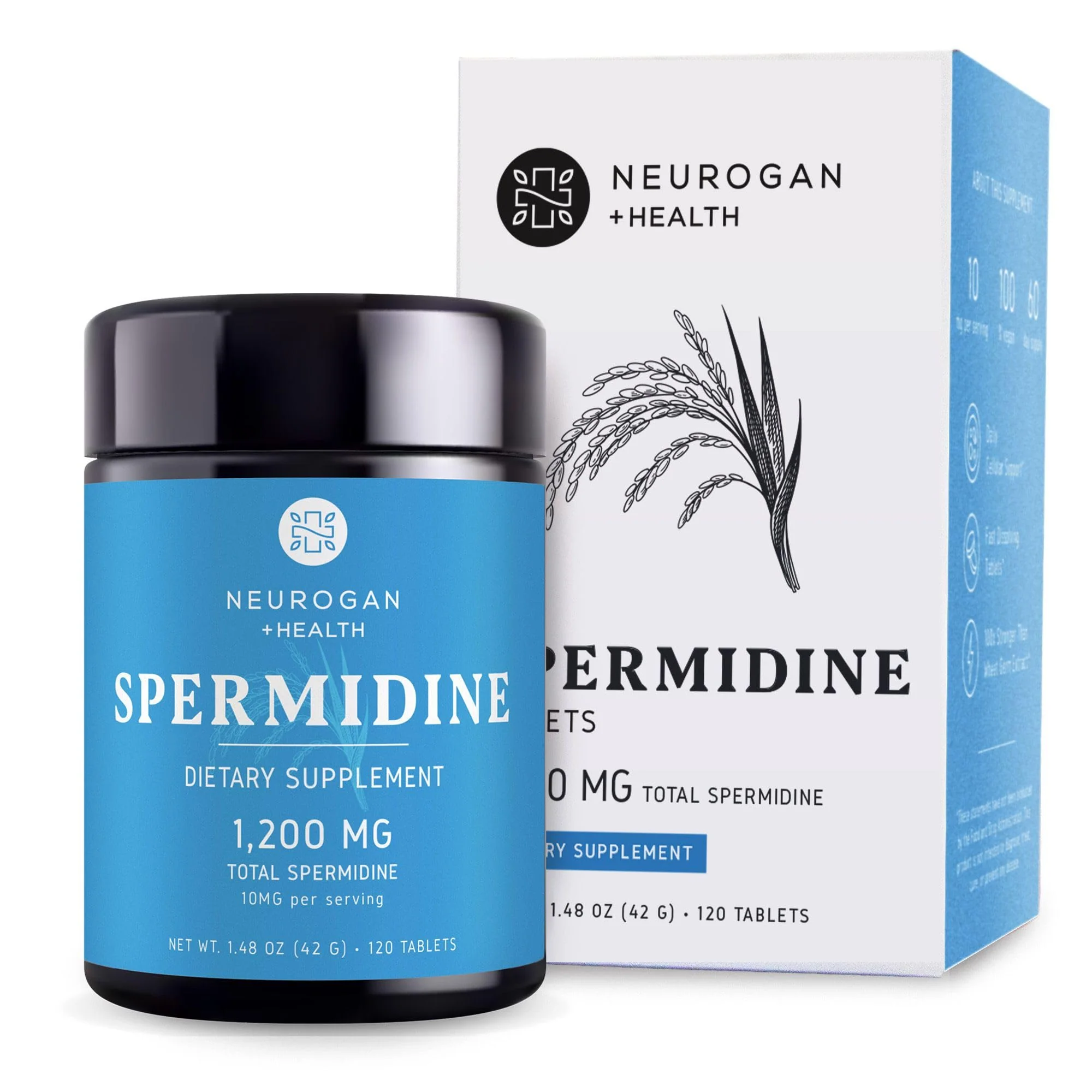Neurogan Spermidine Supplement - 1200mg - 99% Pure 100x More Potent Than Rice & Wheat Germ Extract - for Cellular Health, Anti-Aging & Energy* - Made in USA - 10MG Per Serving - 120 Servings - Image 4