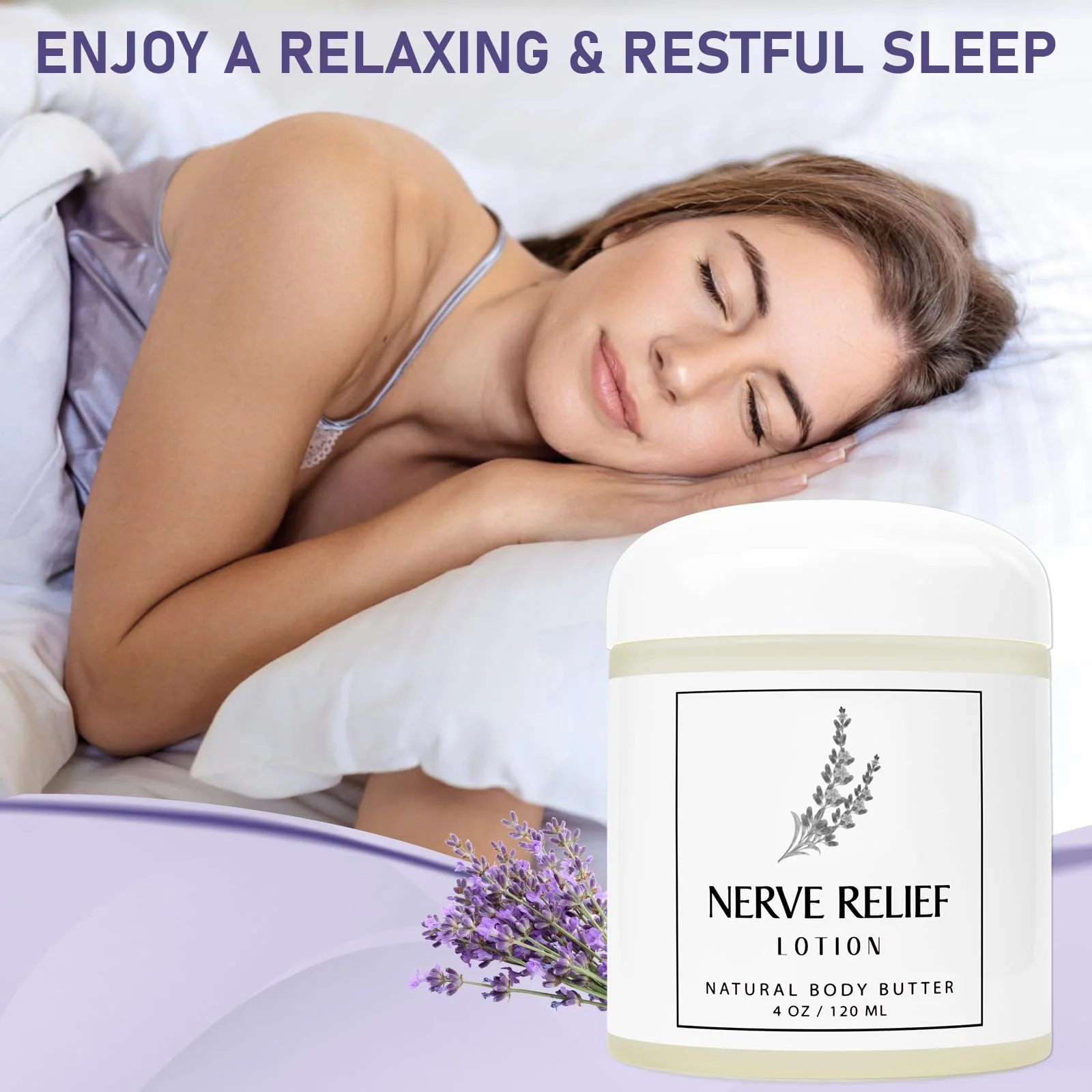 Neuropathy Cream, Magnesium Cream Lotion for Sleep Feet with Arnica, Soothing Relief Relaxation with Natural Magnesium Ingredients Oasis for Sleep Night Bear in Mind for Mama Women Men,1 Pack - Image 3