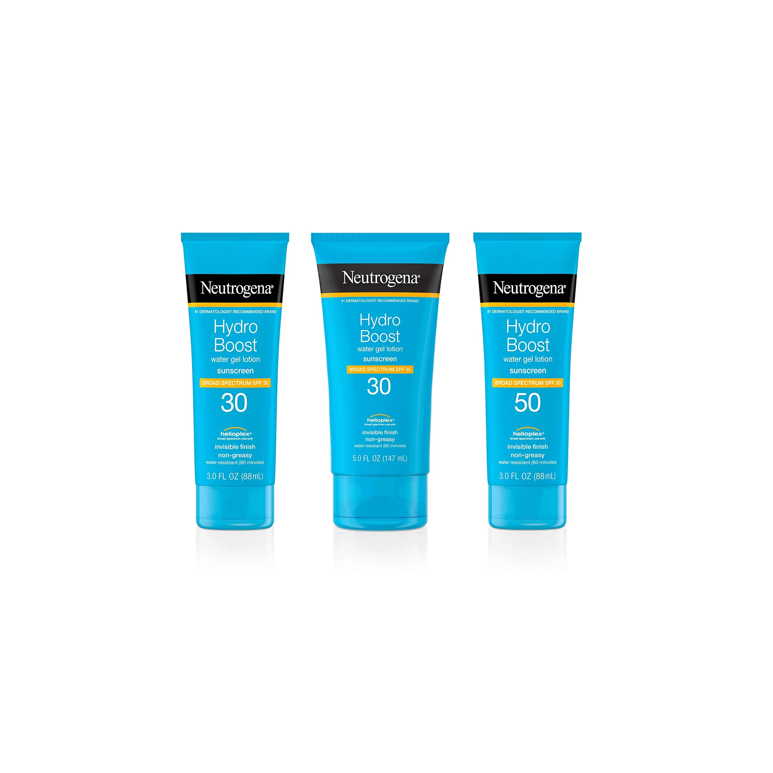 Neutrogena Hydro Boost Water Gel Non-Greasy Moisturizing Sunscreen Lotion with Broad Spectrum SPF 30, Water-Resistant Hydrating Sunscreen Lotion, 5 fl. Oz