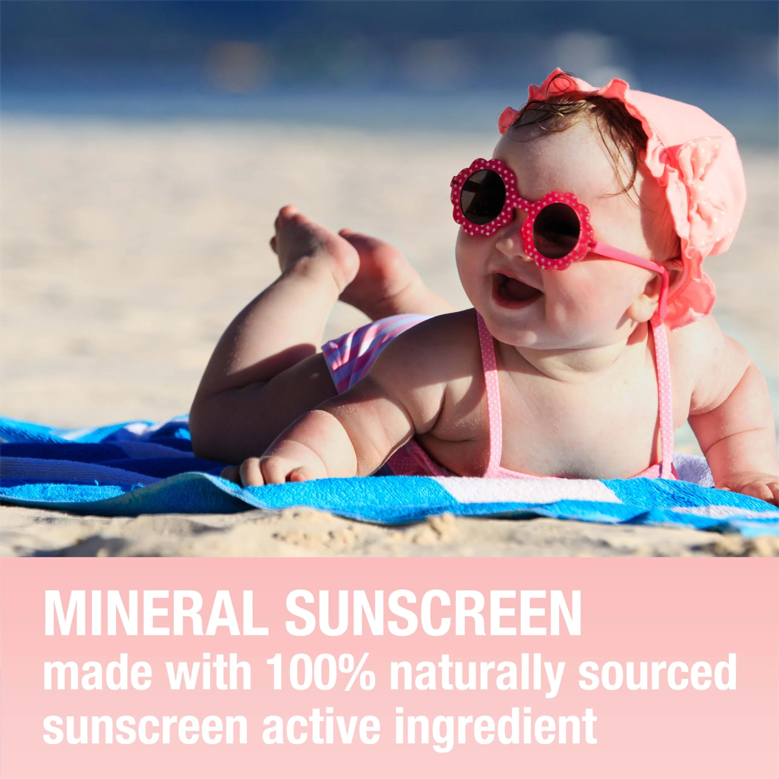 Neutrogena Pure & Free Baby Mineral Sunscreen Lotion with Broad Spectrum SPF 50 & Zinc Oxide, Water-Resistant, Hypoallergenic & Tear-Free Baby Sunscreen, 3 fl. oz, 3 pk - Image 13