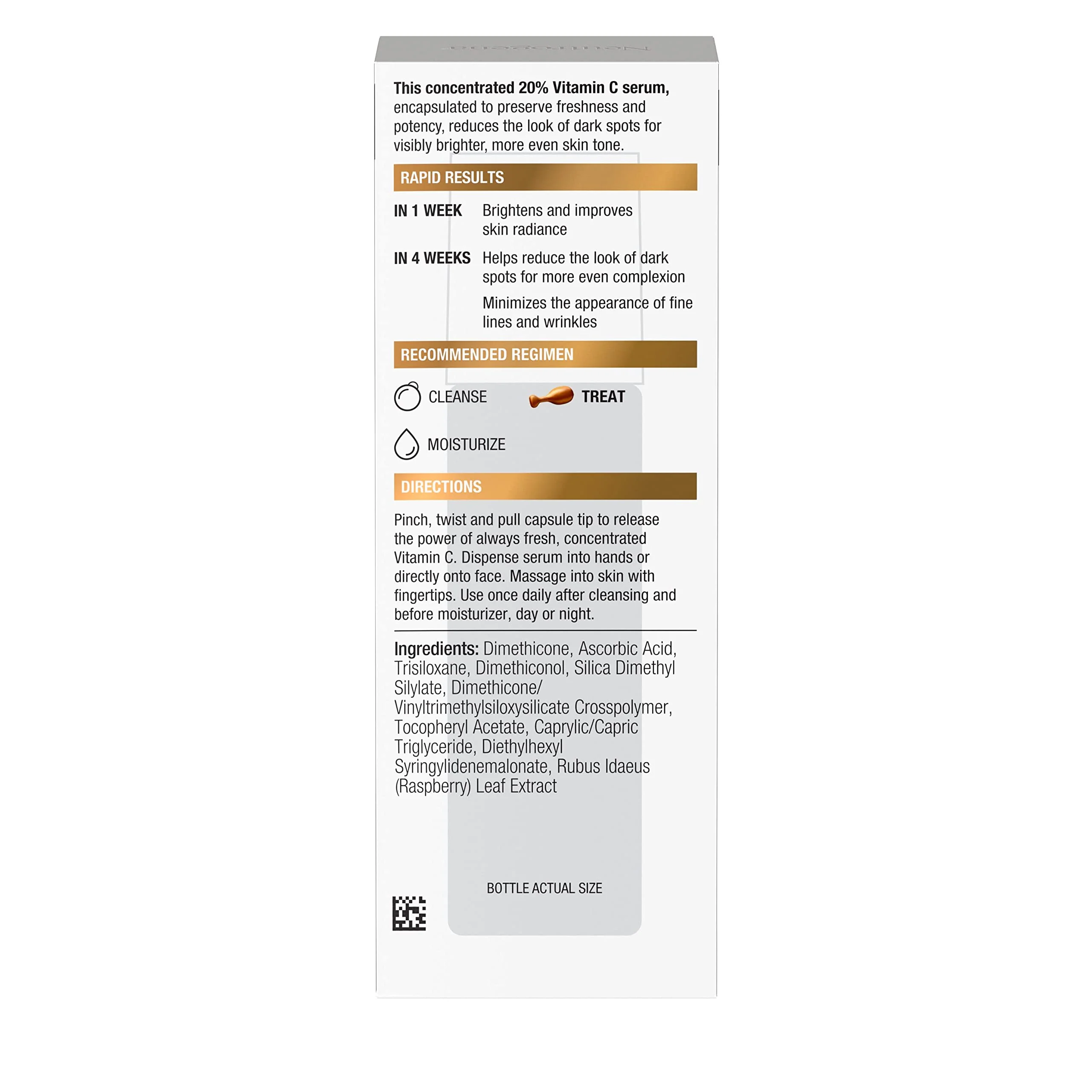 Neutrogena Rapid Tone Repair 20% Vitamin C Brightening Serum Capsules, Antioxidant Face Serum to Brighten Look of Dark Spots & Even Skin Tone, Oil-Free, 30 Serum Capsules - Image 2