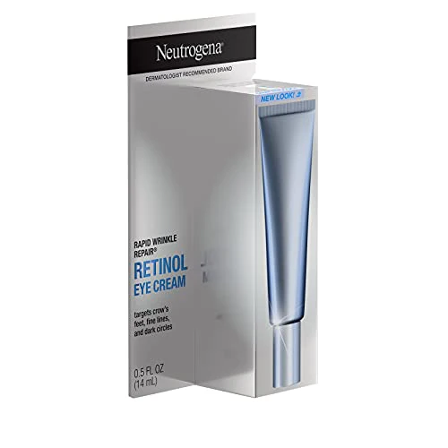Neutrogena Rapid Wrinkle Repair Retinol Anti-Wrinkle Eye Cream for Dark Circles, Daily Eye Wrinkle Cream with Hyaluronic Acid & Retinol, Paraben-Free, 0.5 fl. oz - Image 4