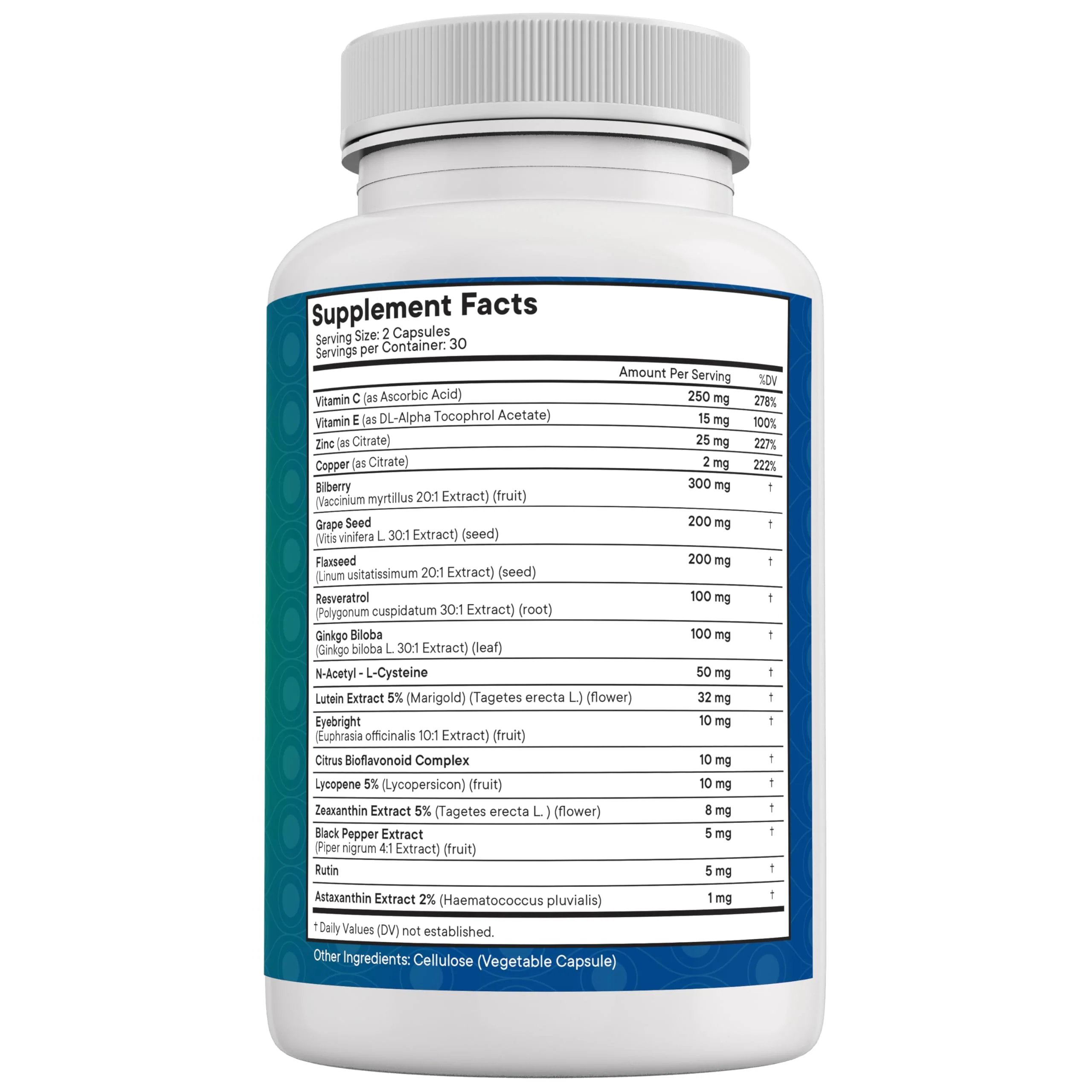NEW AGE Eye Health Vitamins with Bilberry Lutein & Zeaxanthin Lycopene Resveratrol Grape Seed Extract Astaxanthin - Eye Vitamin - 180 Count - Image 2
