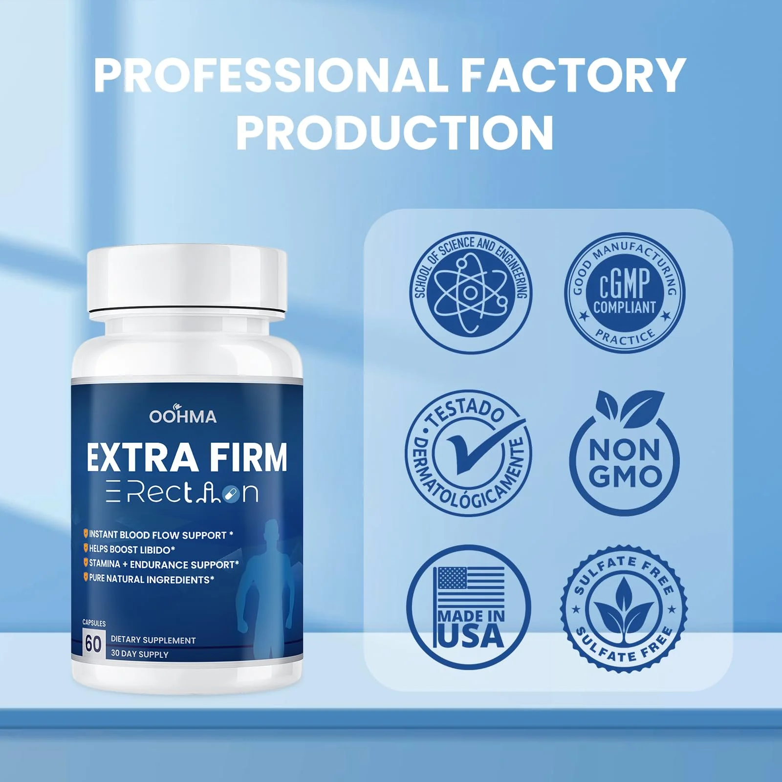 New Male Enhancing Supplement, Designed to be Fast Acting for Blood Flow to Gain Length & Girth + Stamina, Increase Size, Strength, Maca, Epimedium, and Other Natural Ingredients, 3rd Party Tested - Image 4