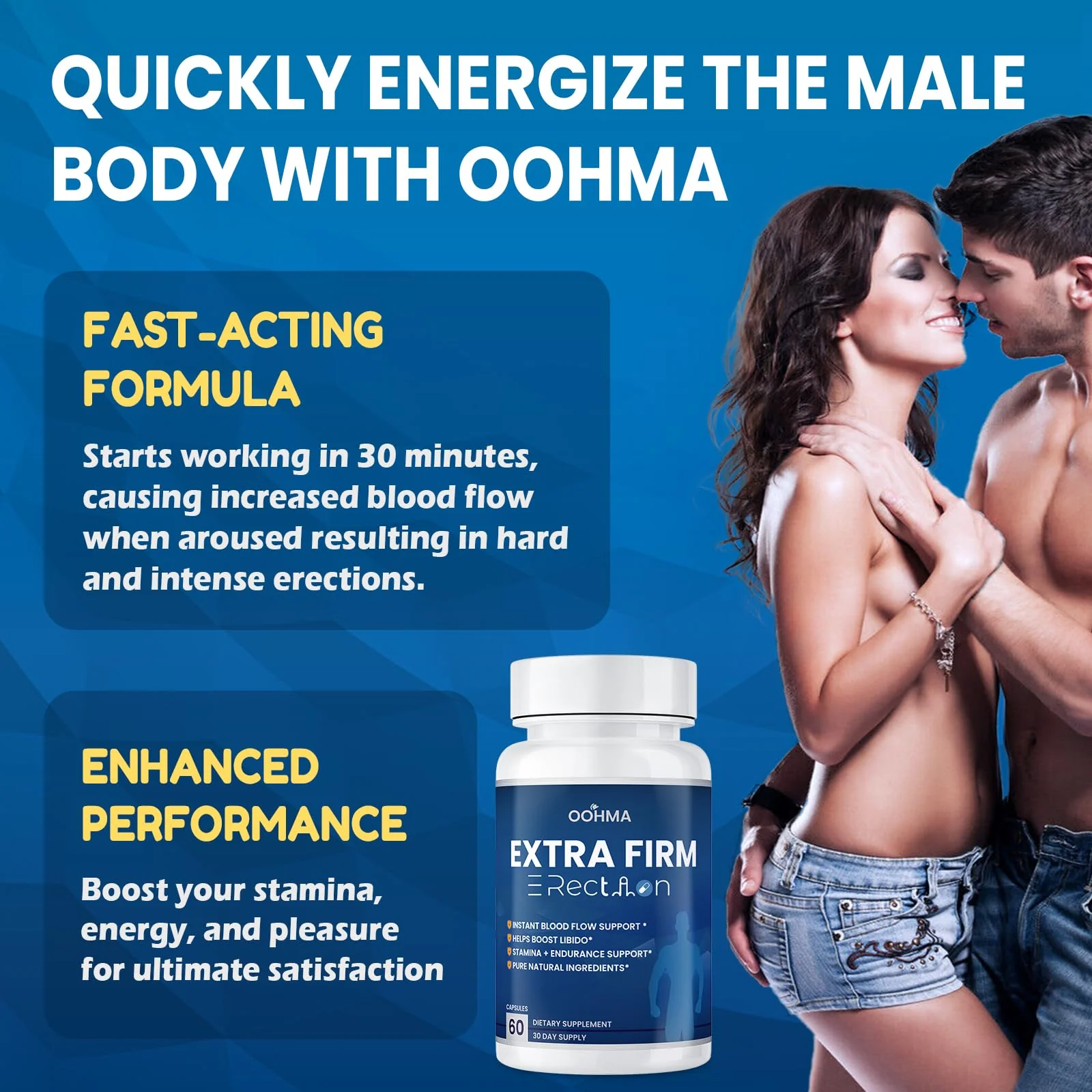 New Male Enhancing Supplement, Designed to be Fast Acting for Blood Flow to Gain Length & Girth + Stamina, Increase Size, Strength, Maca, Epimedium, and Other Natural Ingredients, 3rd Party Tested - Image 6