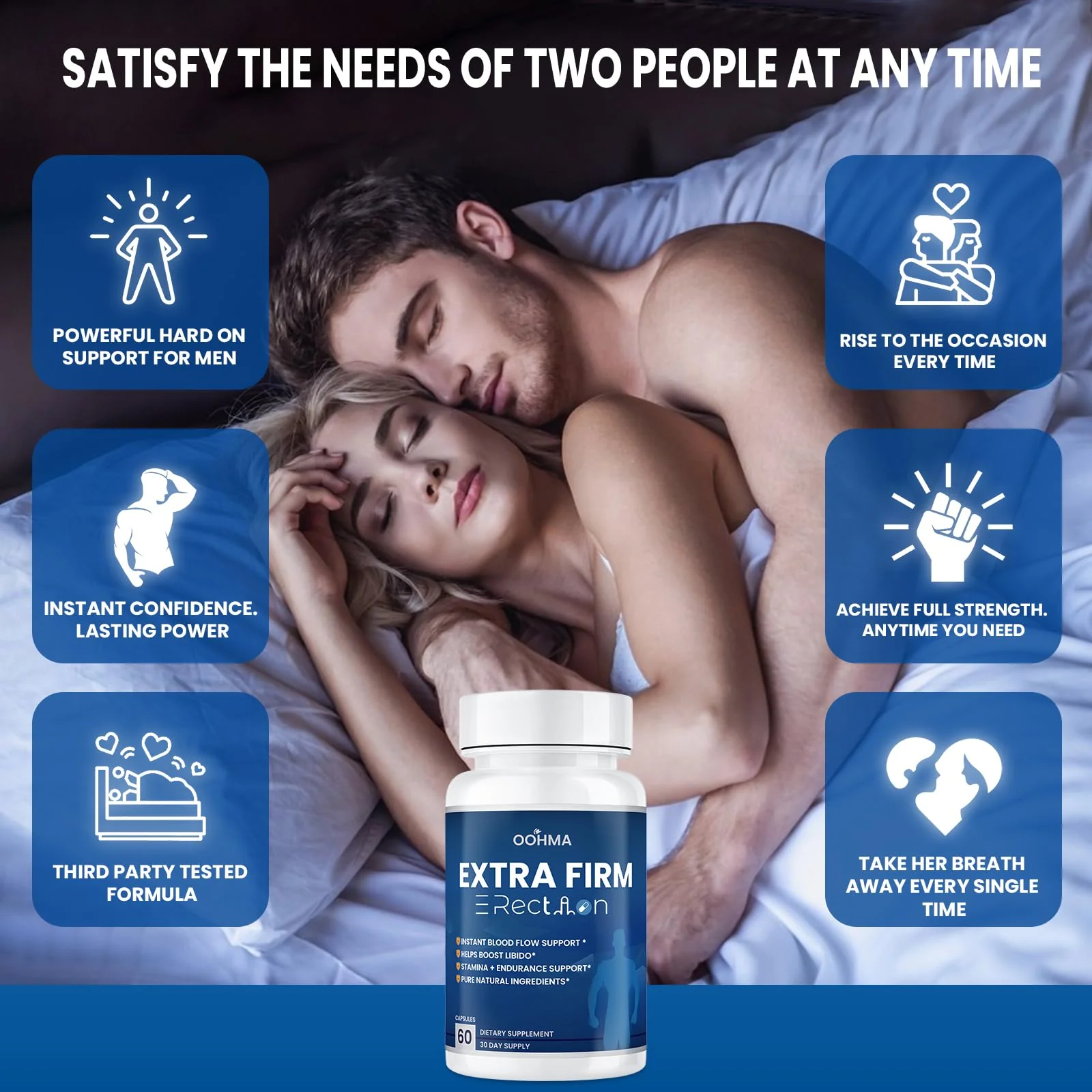 New Male Enhancing Supplement, Designed to be Fast Acting for Blood Flow to Gain Length & Girth + Stamina, Increase Size, Strength, Maca, Epimedium, and Other Natural Ingredients, 3rd Party Tested - Image 7