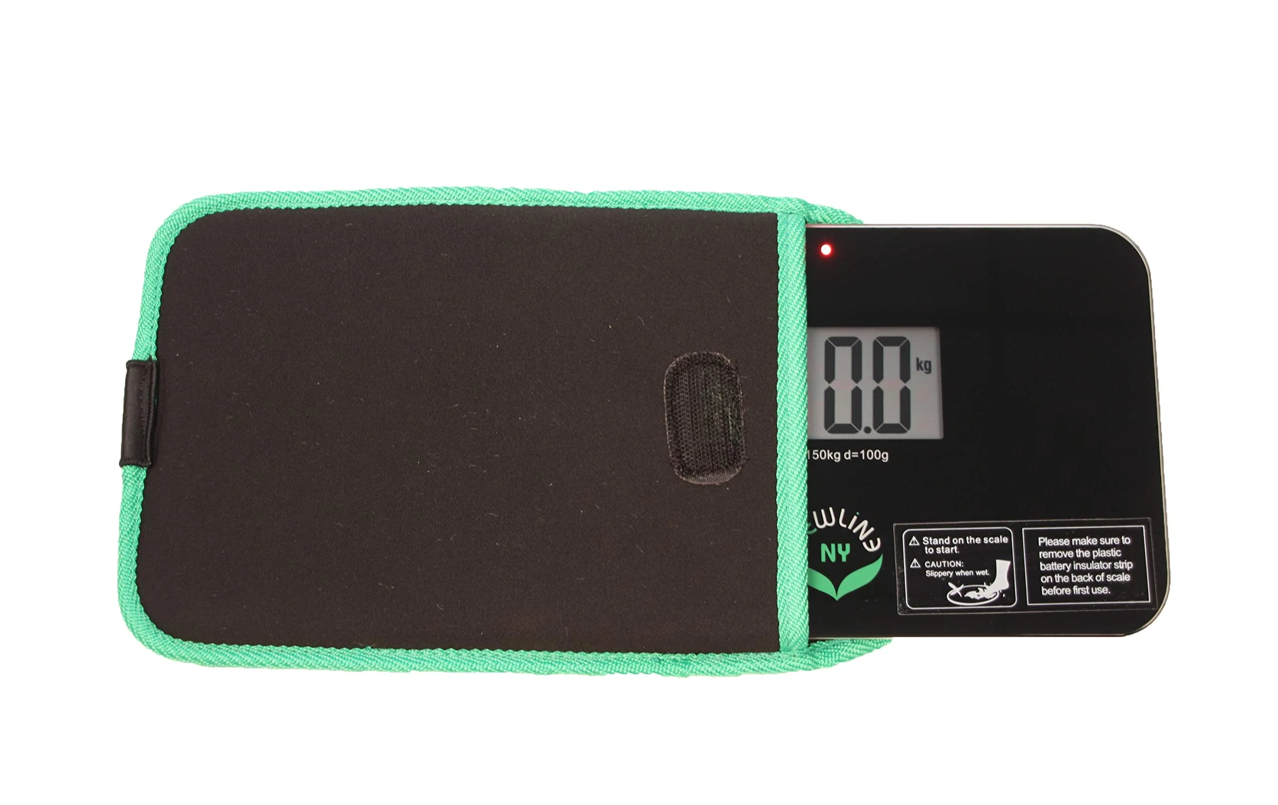 NewlineNY Step-on Super Mini Smallest Travel Bathroom Scale with Protection Sleeve: SBB0638SM-BK+S001MG - Image 9