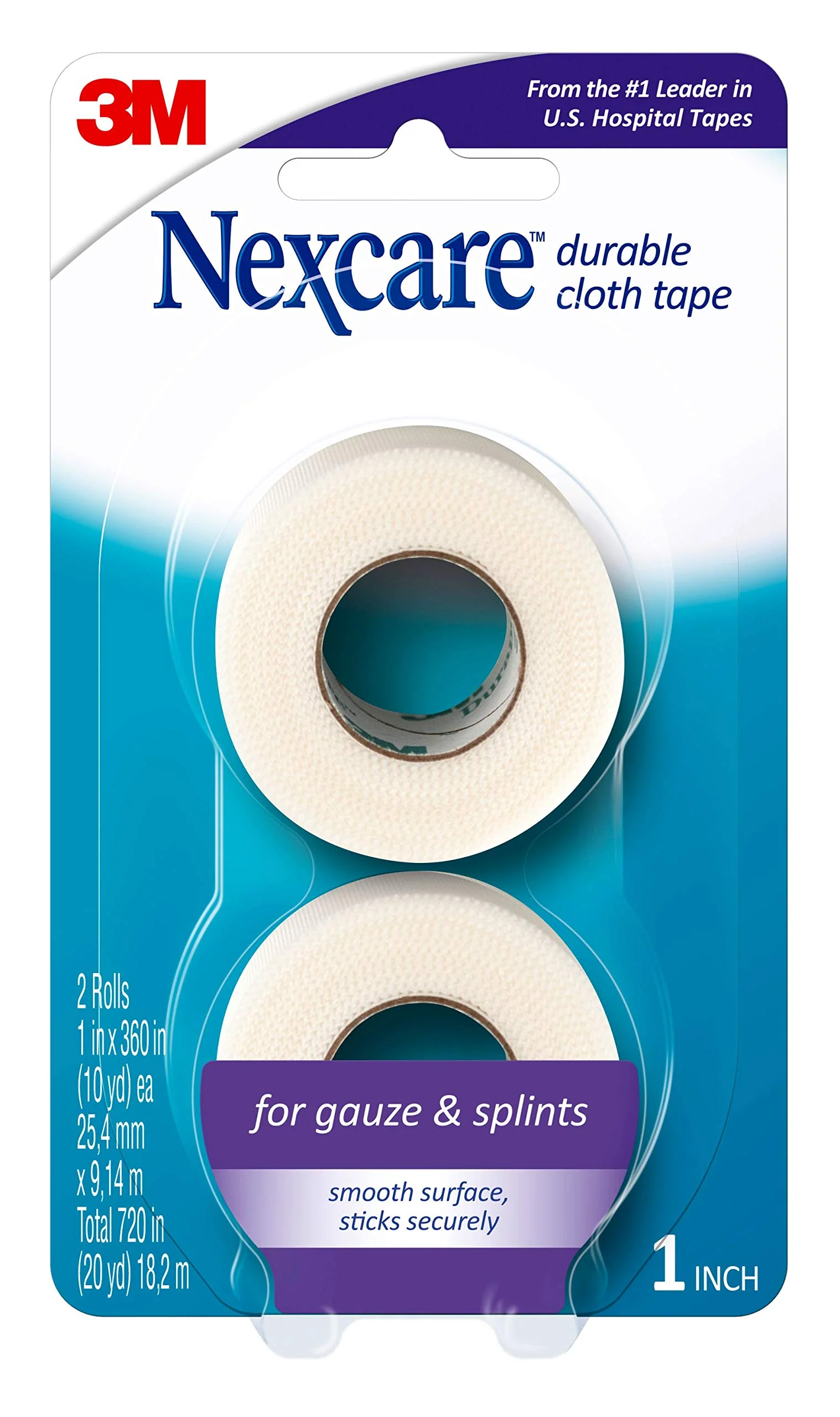 Nexcare Durapore Durable Cloth Tape, From the #1 Leader in U.S. Hospital Tapes, 1 Inch X 10 Yards, 6 Rolls - Image 8