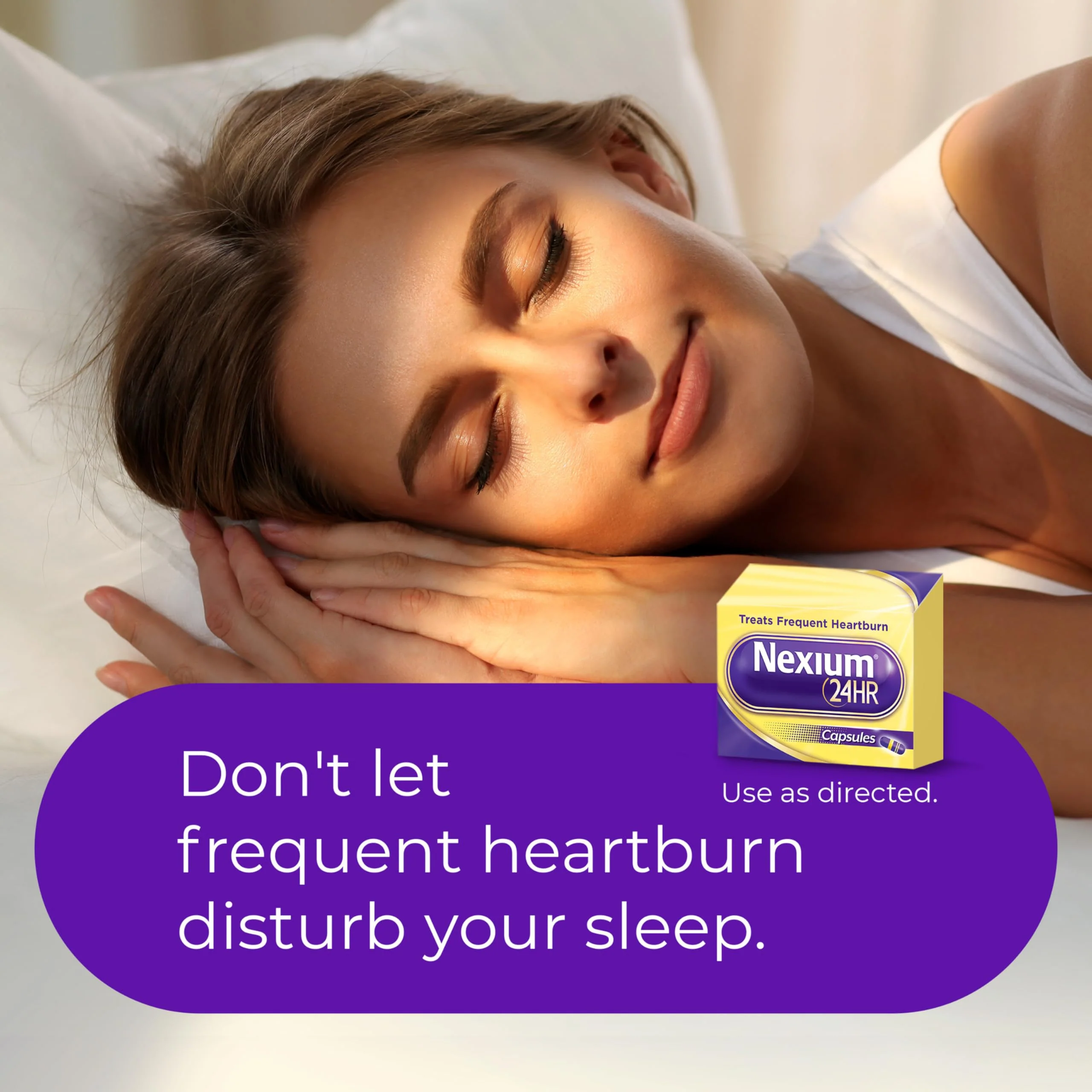 Nexium 24HR ClearMinis Acid Reducer Heartburn Relief Delayed Release Capsules for All-Day and All-Night Protection from Frequent Heartburn, Heartburn Medicine with Esomeprazole Magnesium - 42 Count - Image 6