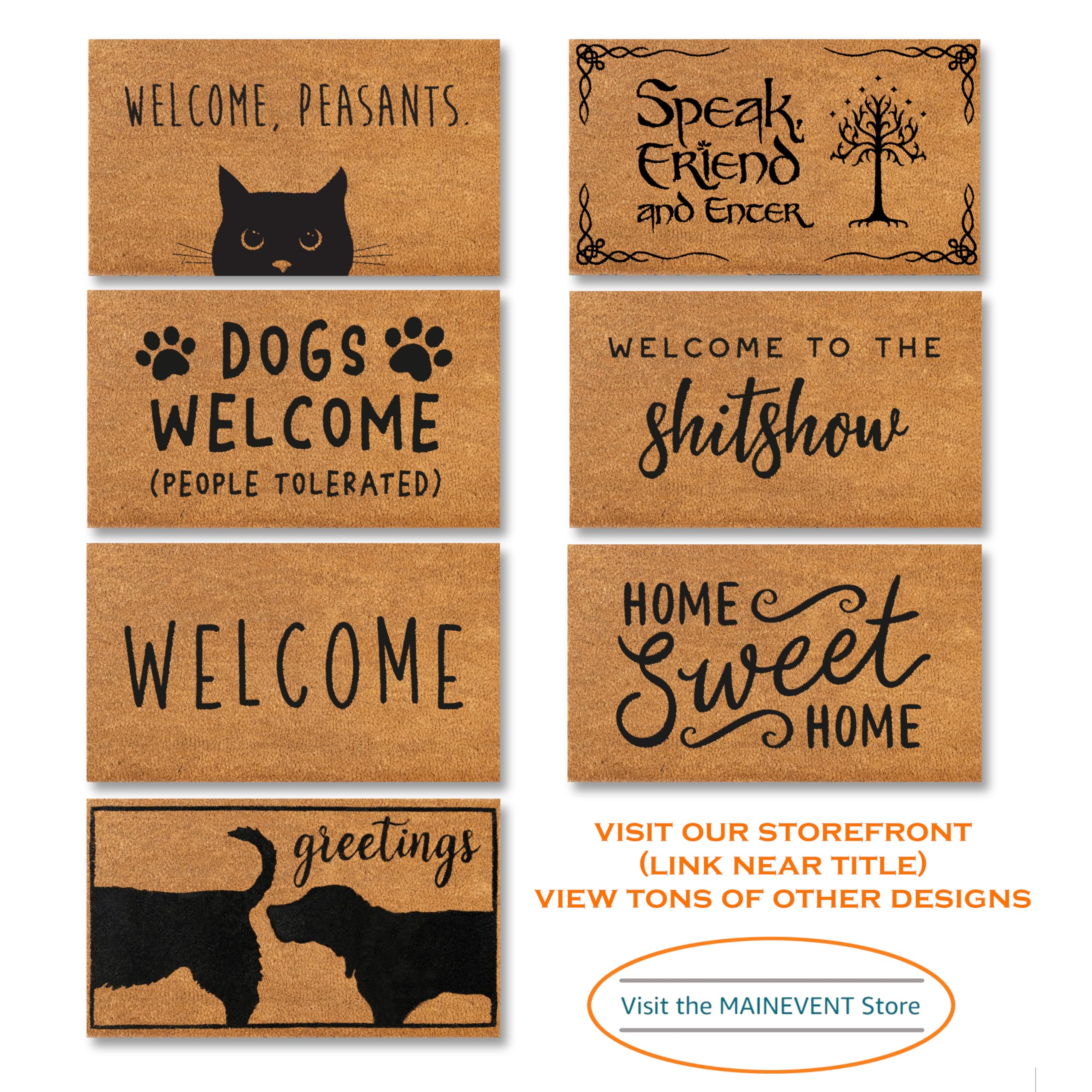 Nightmare Christmas Door Mat 30x17 Inch, Jack Door Mat for Covered Outdoor Area, Nightmare Christmas Doormat, Welcome Mat w/Non-Slip Backing - Image 3