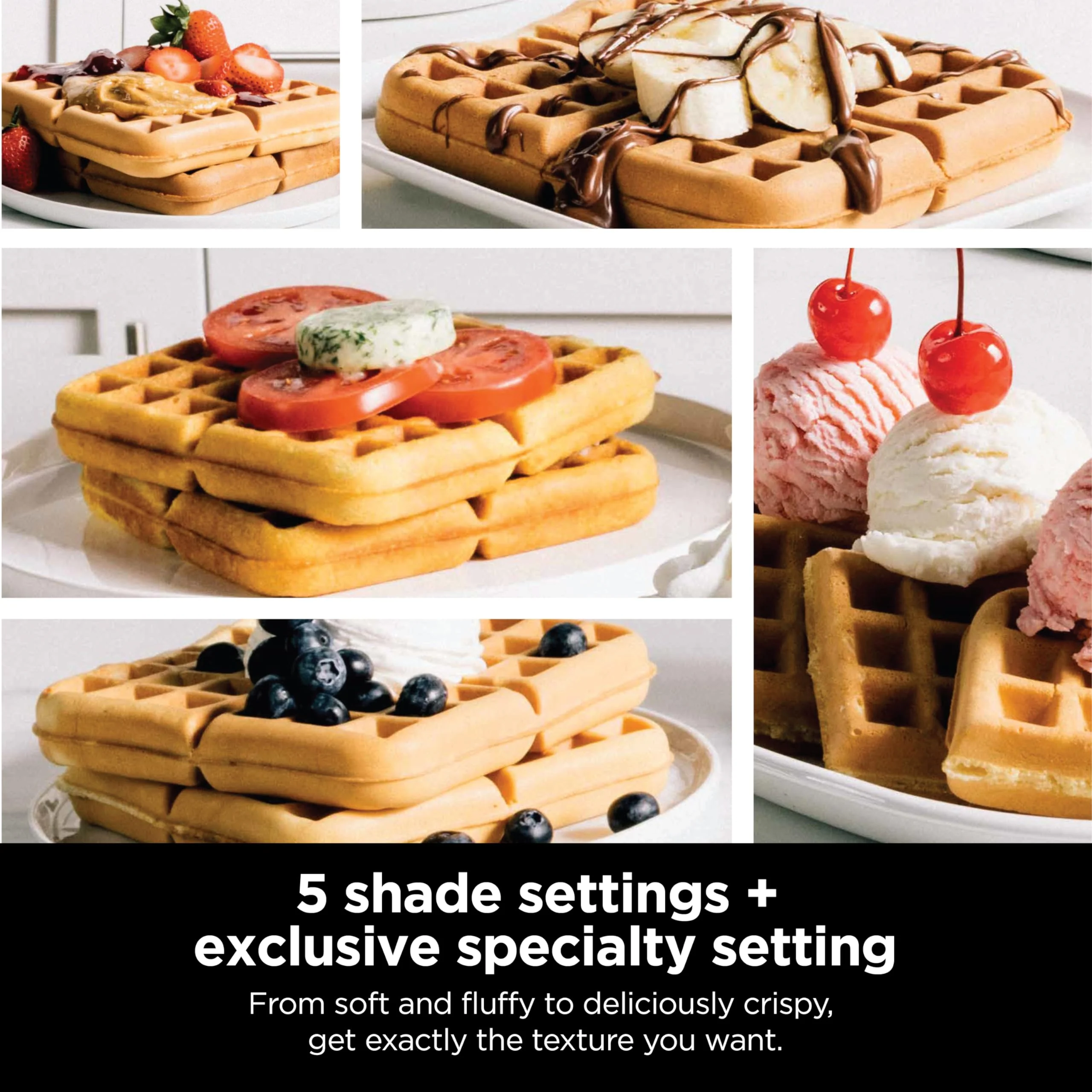 Ninja Belgian Waffle Maker Pro | Vertical Design | 5 Shade Settings with Precision-Pour Cup & Chef-curated Recipe Guide | Black & Silver | BW1001 - Image 10