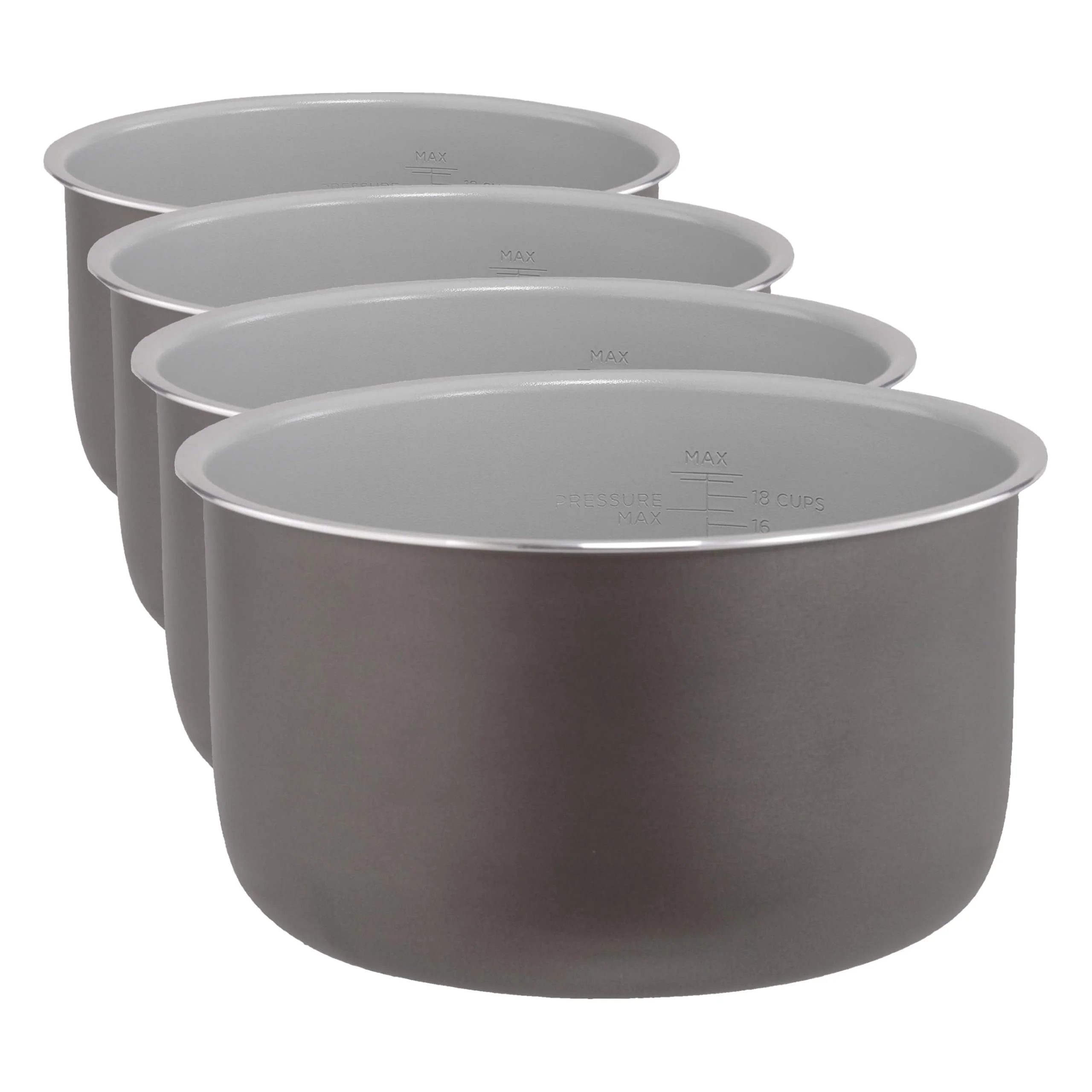 Ninja Foodi 6.5-qt. Ceramic Coated Nonstick Inner Pot, Compatible with all Ninja Foodi 6.5 qt. models, Dishwasher Safe Gray. 102FY300 - Image 2