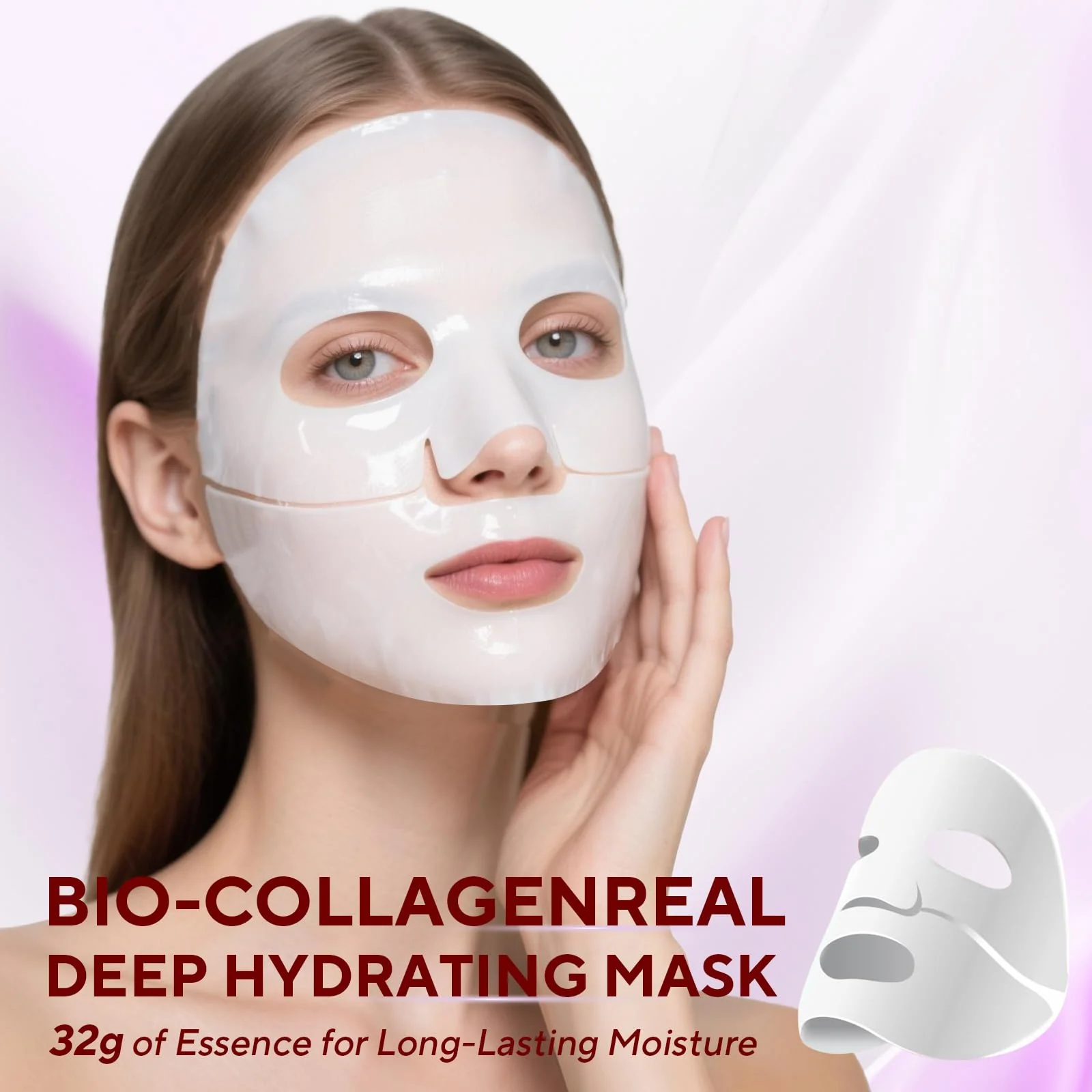 Nityrliv Bio-Collagen Real Deep Mask, 8 Pack Overnight Hydrating Face Mask for All Skin Types,Original Hydrating Collagen Face Mask - Image 7