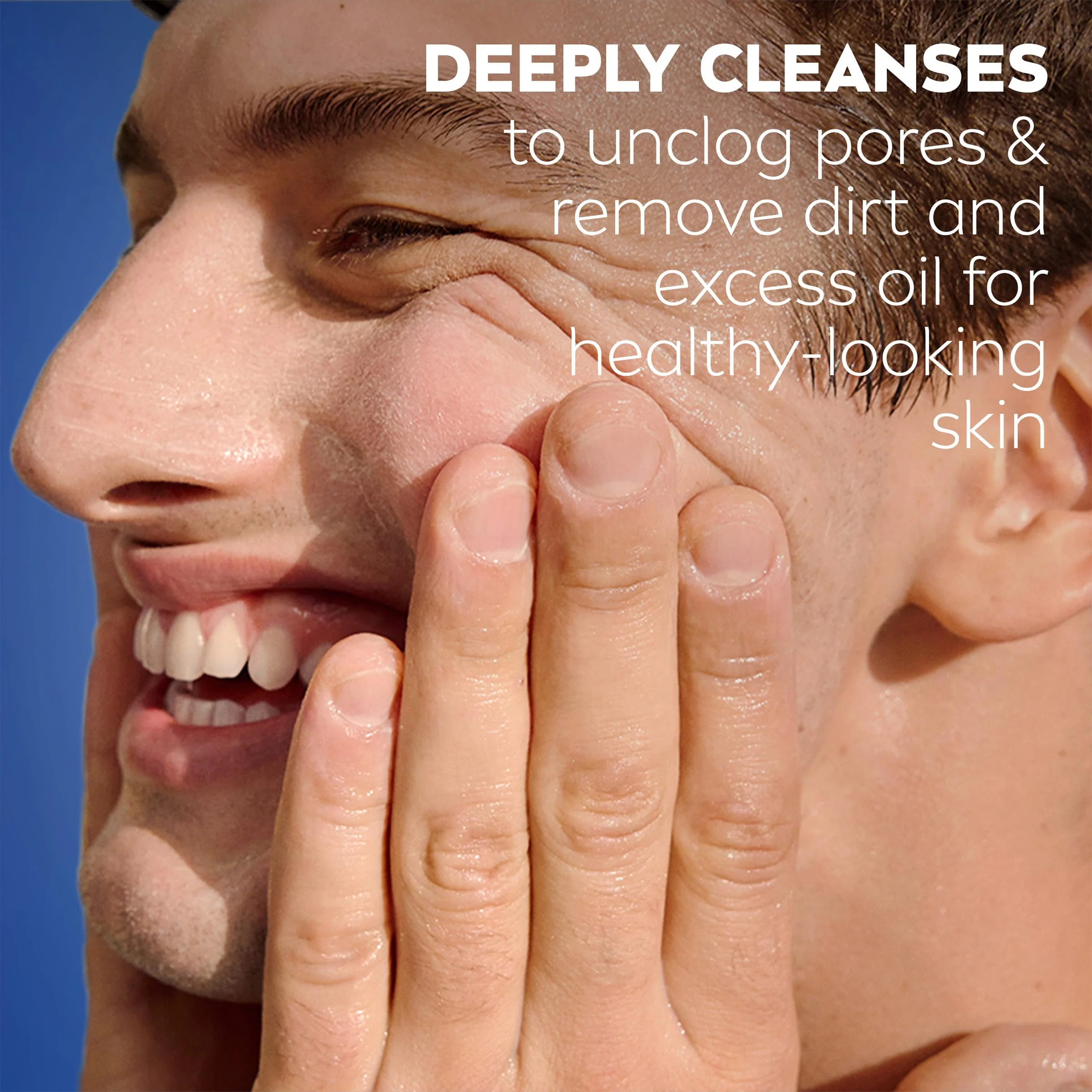 NIVEA MEN Deep Clean Face Wash and Scrub with Natural Charcoal, Exfoliating Face Wash for Men Removes Excess Oil, Dirt and Impurities, Beard Friendly Skin Care, 2.5 Fl Oz Tube, Pack of 3 - Image 8