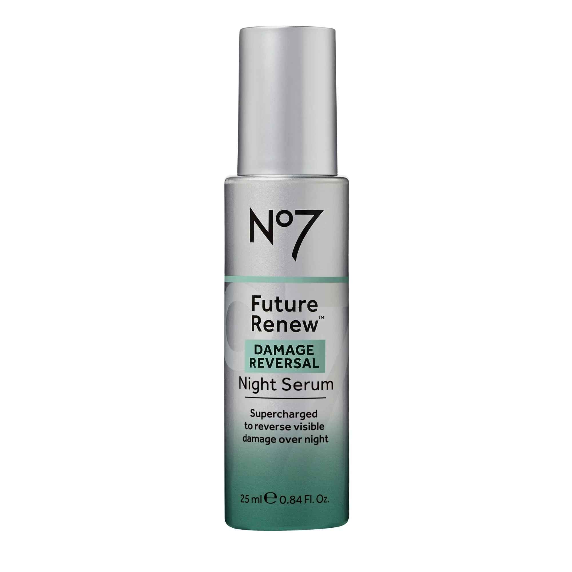 No7 Future Renew Damage Reversal Night Serum - Anti-Aging Peptides Serum for Face - Formulated with Hyaluronic Acid & Niacinamide to Help Reverse Visible Signs of Skin Damage Overnight (0.84 Fl Oz)