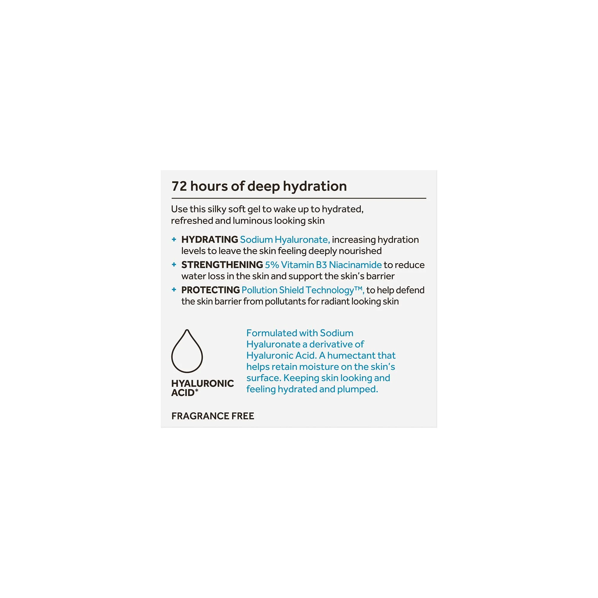 No7 HydraLuminous+ Hydrating Night Gel Moisturizer - Hyaluronic Acid and Vitamin B3 Niacinamide Face Moisturizer to Hydrate, Protect & Refresh Skin - Supports Skin Barrier Repair (1.69 Fl Oz) - Image 3