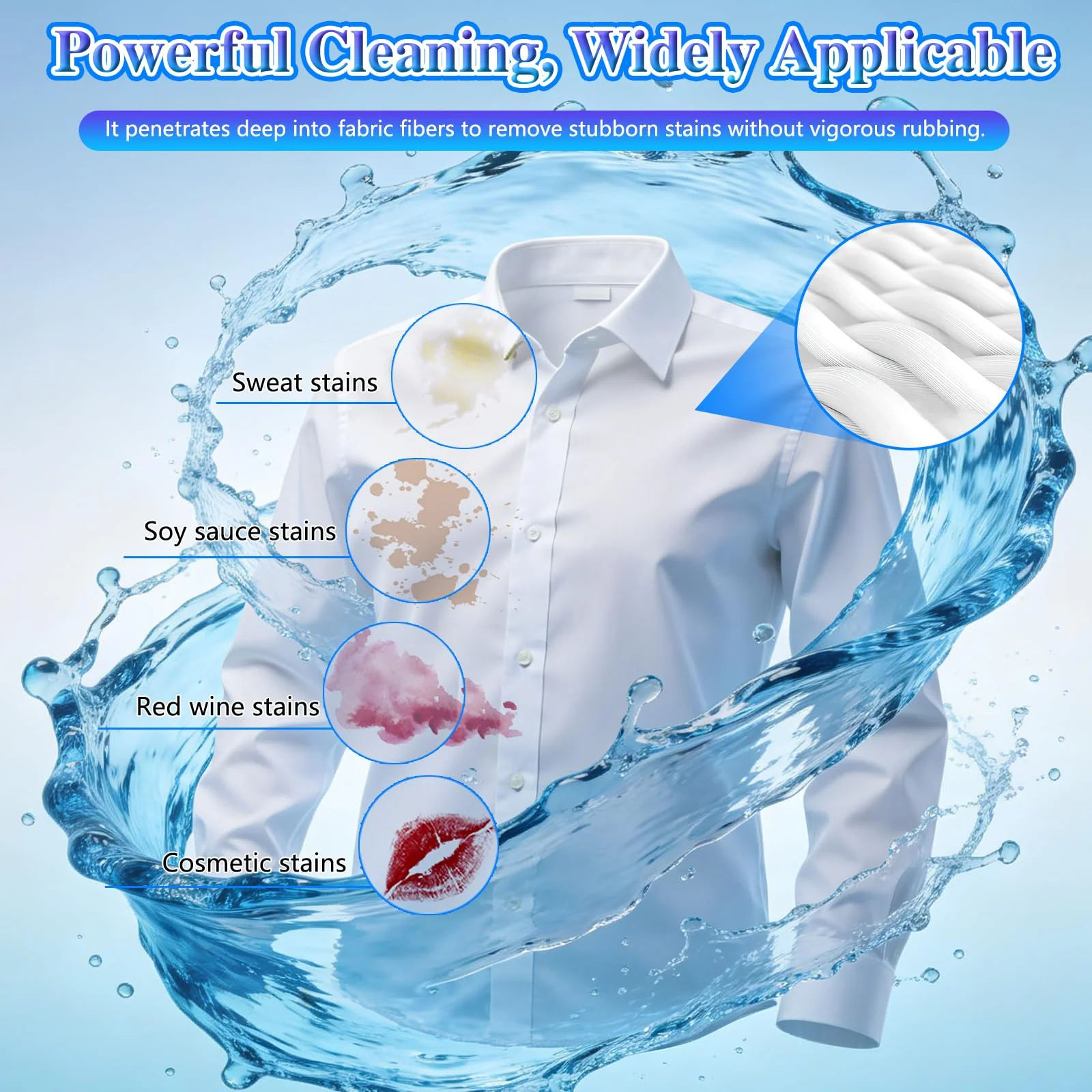 Non Ionic Clothing Emulsifier Stain Remover, Stain Remover For Clothes Laundry, Portable Dry Cleaning Stain Removal Spray, Active Enzyme Laundry For Clothes (2pcs) - Image 6