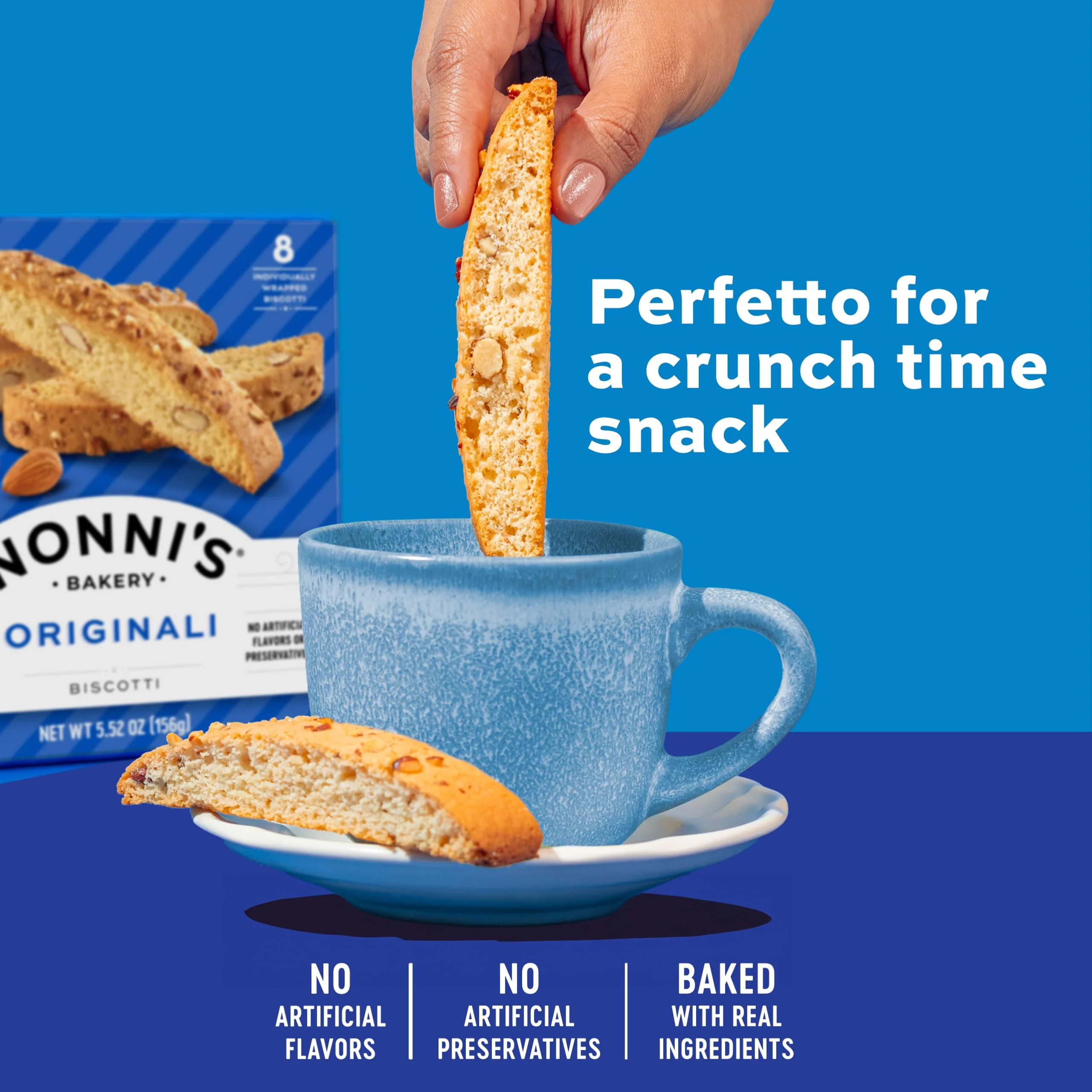 Nonni's Italian Biscotti Variety Pack - 6 Assorted Flavors - Holiday Snack for Christmas Cookies - Cookie Variety Pack - Italian Cookie Assortment - Biscotti Individually Wrapped Cookies - Kosher - Image 5