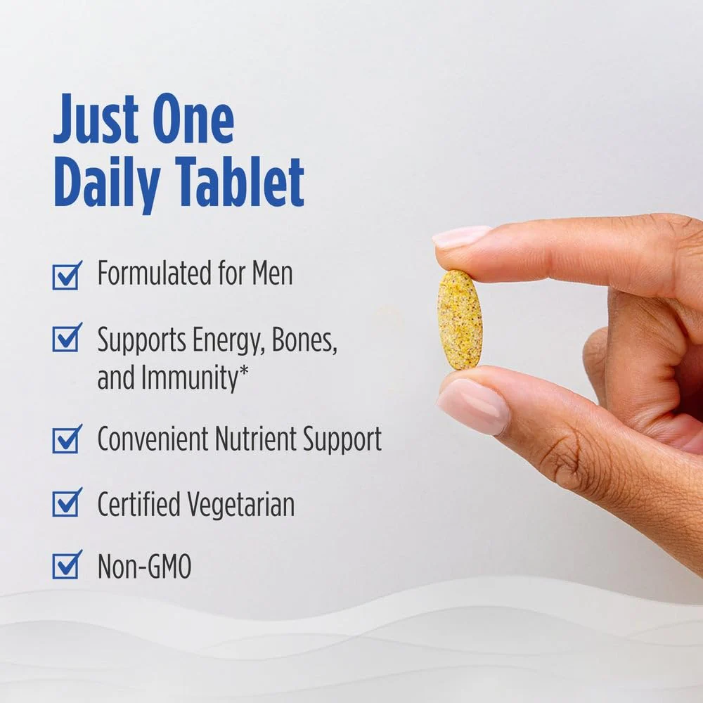 Nordic Naturals Men’s Multivitamin One Daily - Bone, Energy, & Blood-Vessel Support - Immunity Supplement - 20 Essential Nutrients - 30 Tablets - 30 Servings - Image 4