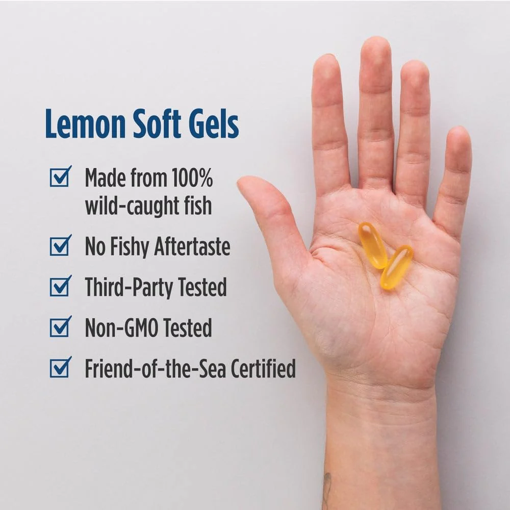 Nordic Naturals Omega-3, Lemon Flavor - 120 Soft Gels - 690 mg Omega-3 - Fish Oil - EPA & DHA - Immune Support, Brain & Heart Health, Optimal Wellness - Non-GMO - 60 Servings - Image 3