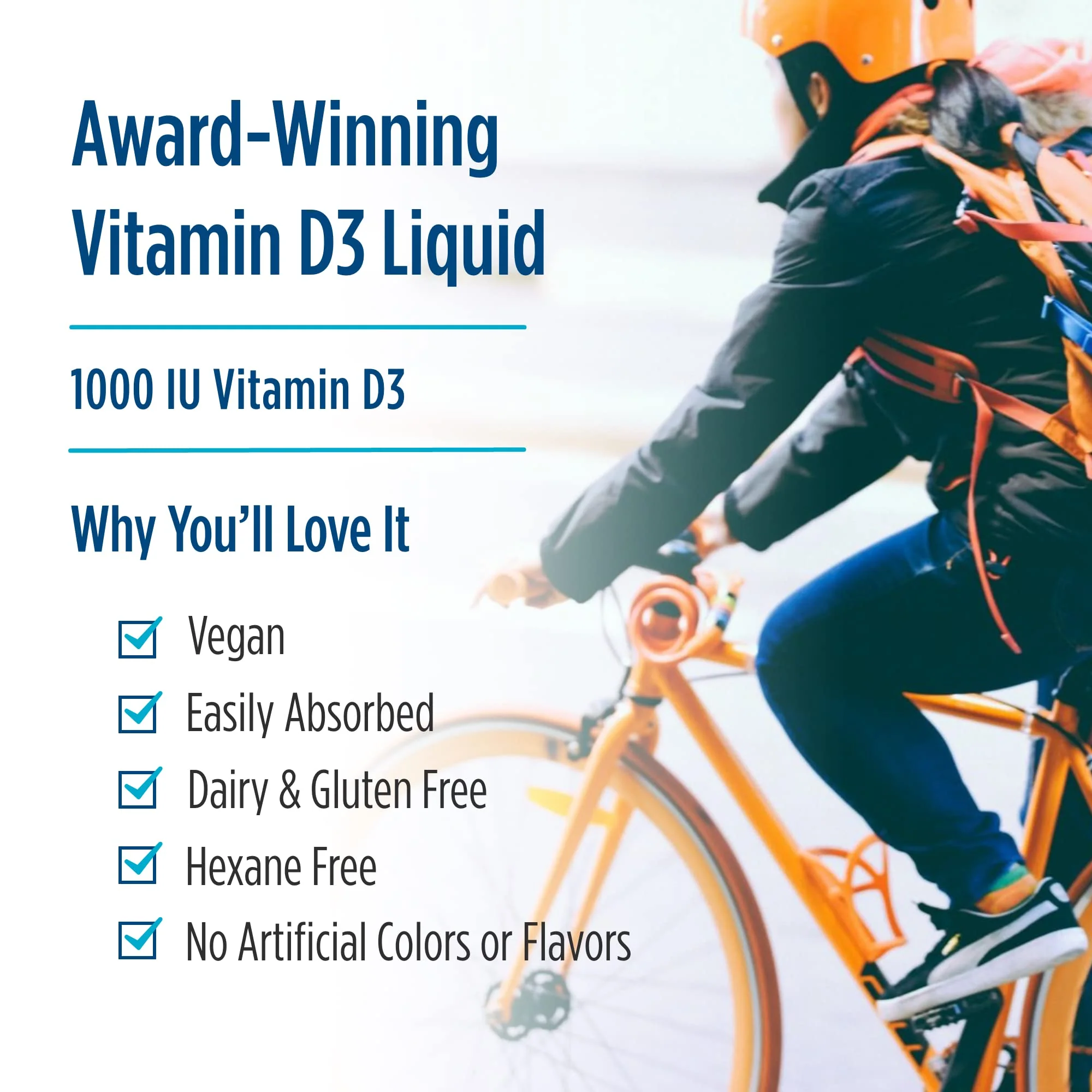 Nordic Naturals Plant-Based Vitamin D3 Liquid - 1 oz - 1000 IU Vitamin D3 - Healthy Bones, Mood & Immune System Function - Non-GMO, Vegan - 60 Servings - Image 4