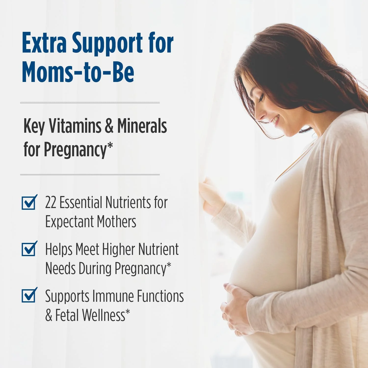 Nordic Naturals Prenatal Multivitamin for Women - Daily Vegetarian Prenatal Vitamins - 22 Essential Nutrients, Including B6, Folate, and Iron - 60 Tablets - 30 Servings - Image 3