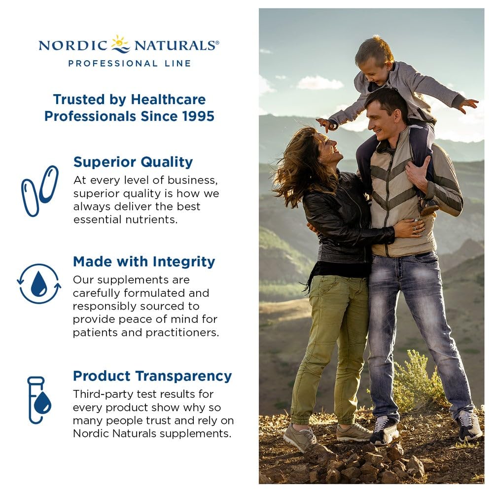 Nordic Naturals ProOmega-D, Lemon Flavor - 120 Soft Gels - 1280 mg Omega-3 + 1000 IU D3 - High-Potency Fish Oil - EPA & DHA - Brain, Eye, Heart, & Immune Health - Non-GMO - 60 Servings - Image 2