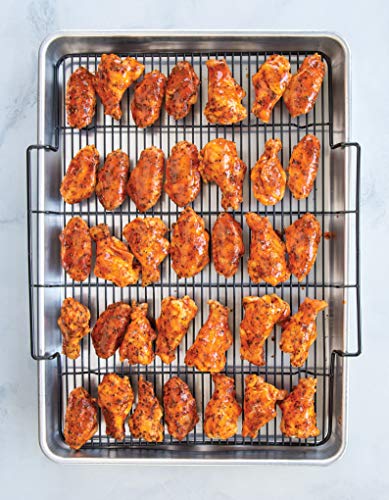 Nordic Ware Extra Large Oven Crisping Baking Tray, with Rack, Silver - Image 2