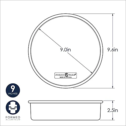 Nordic Ware Naturals Round Cake Pan, 9-Inch 2-Pack - Image 2