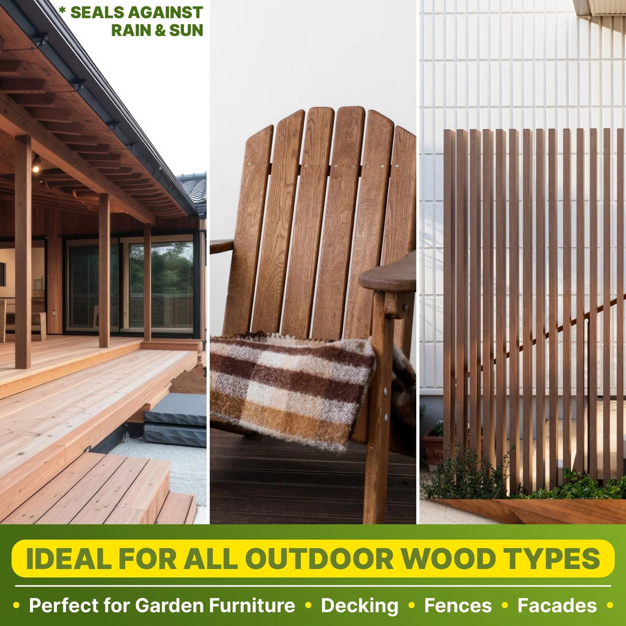 Nordicare Teak Oil for Outdoor Furniture, 16.9 Oz – Outdoor Wood Oil & Sealer for Teak, Acacia, Oak & More, Helps Restore Weathered Wood and Protect Against Drying, Easy to Apply - Image 5