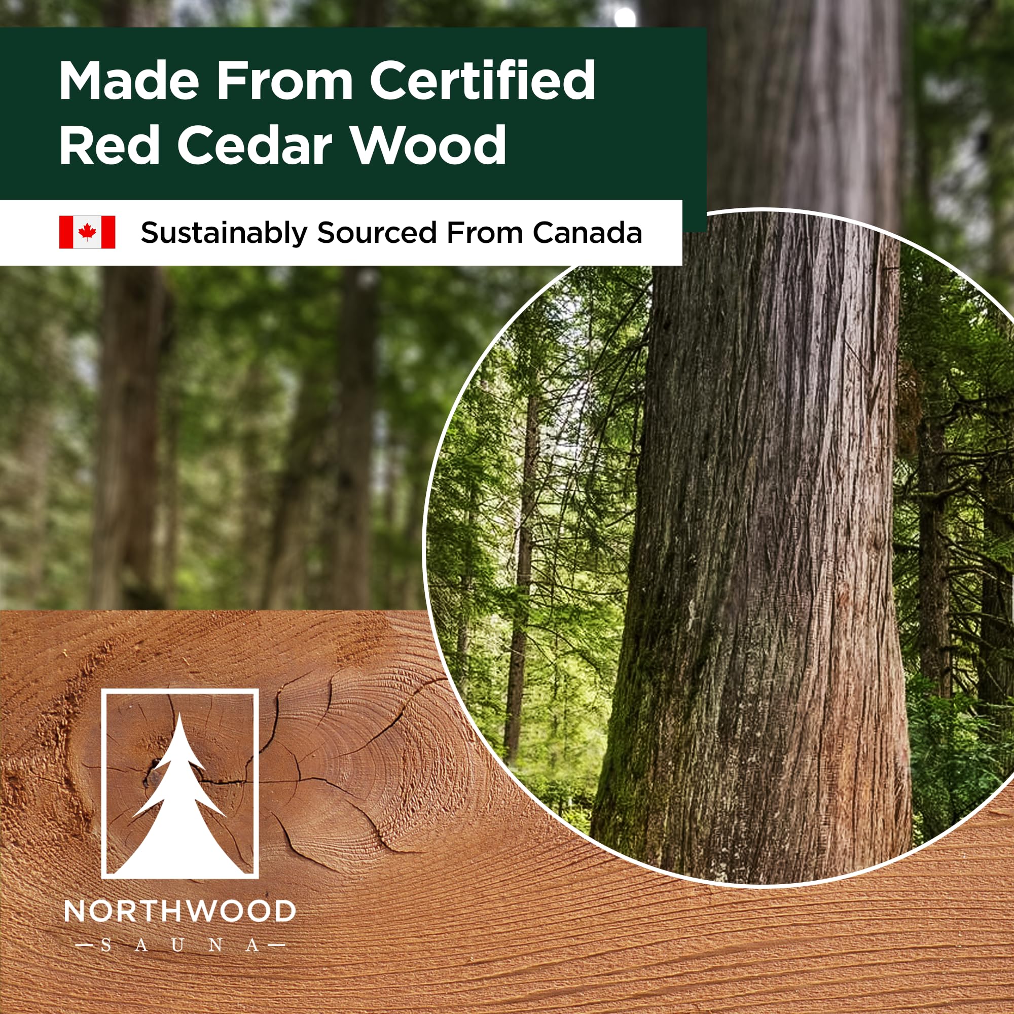 Northwood Sauna - Sauna Bucket and Ladle Set - Handmade from Canadian Red Cedar Wood - Natural Rope Handle - 1 Gallon (4 Liters) Water Capacity - Image 4