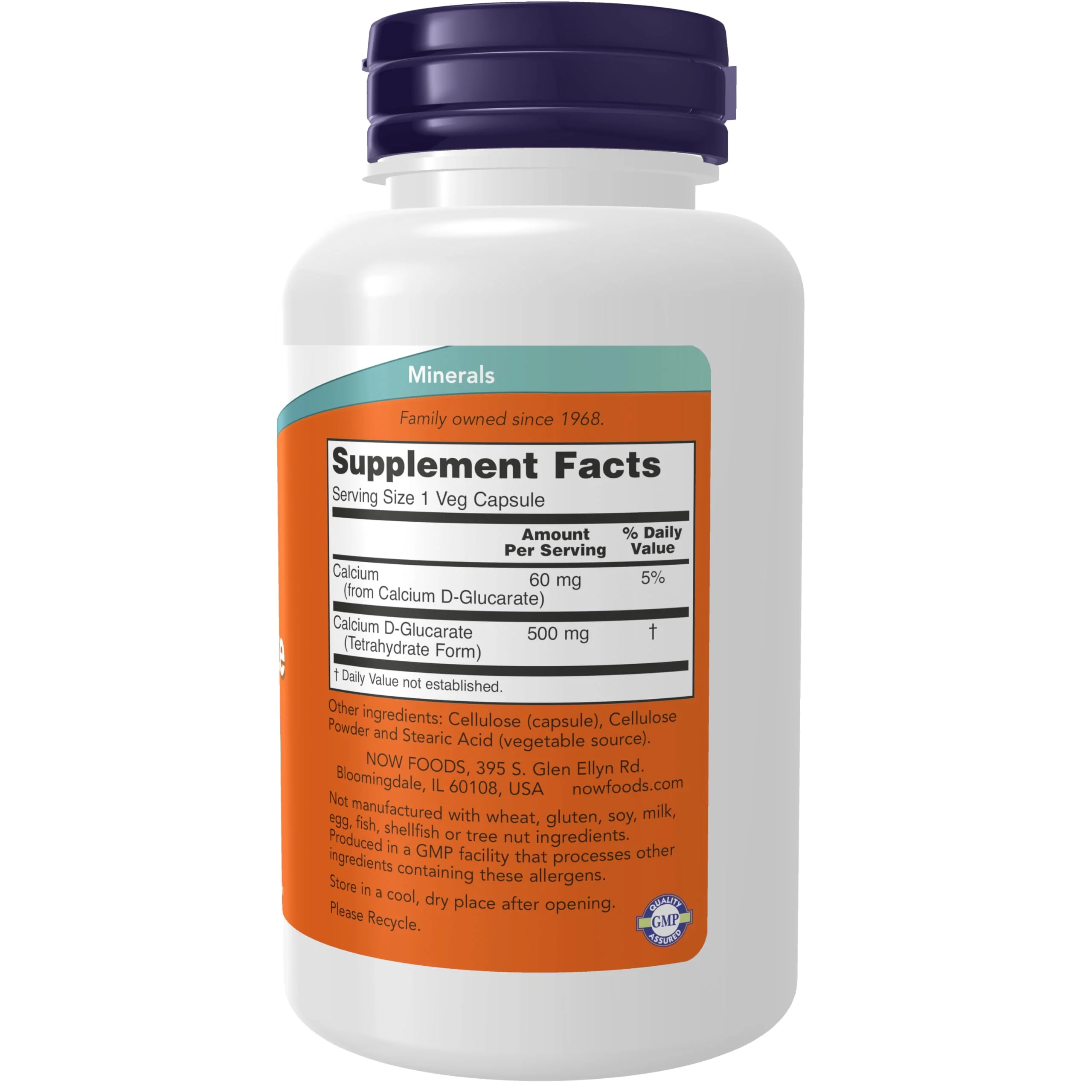 NOW Foods Supplements, Calcium D-Glucarate 500 mg, Detoxification Support*, 90 Veg Capsules - Image 8