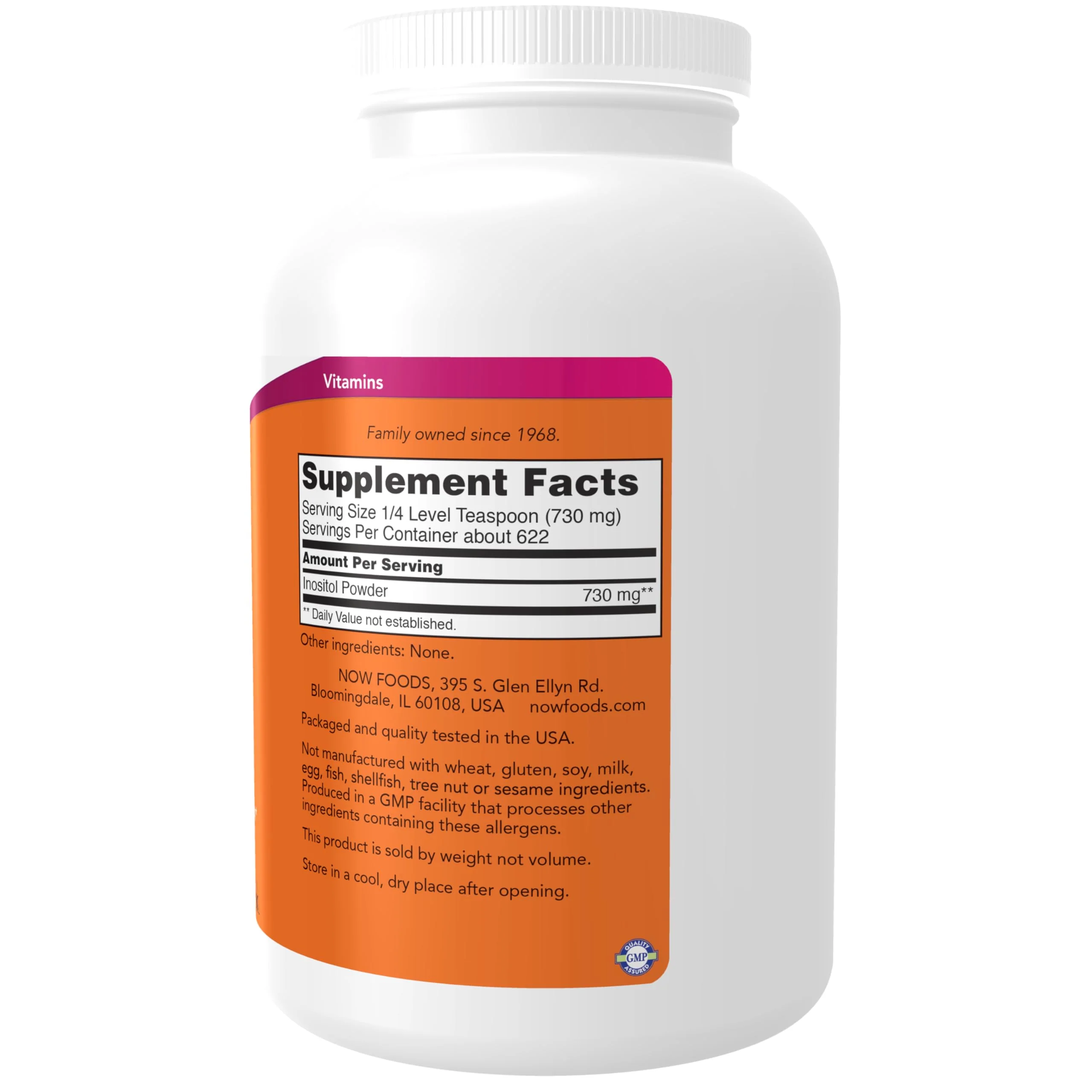 NOW Foods Supplements, Inositol Powder, Neurotransmitter Signaling*, Cellular Health*, 1-Pound - Image 7
