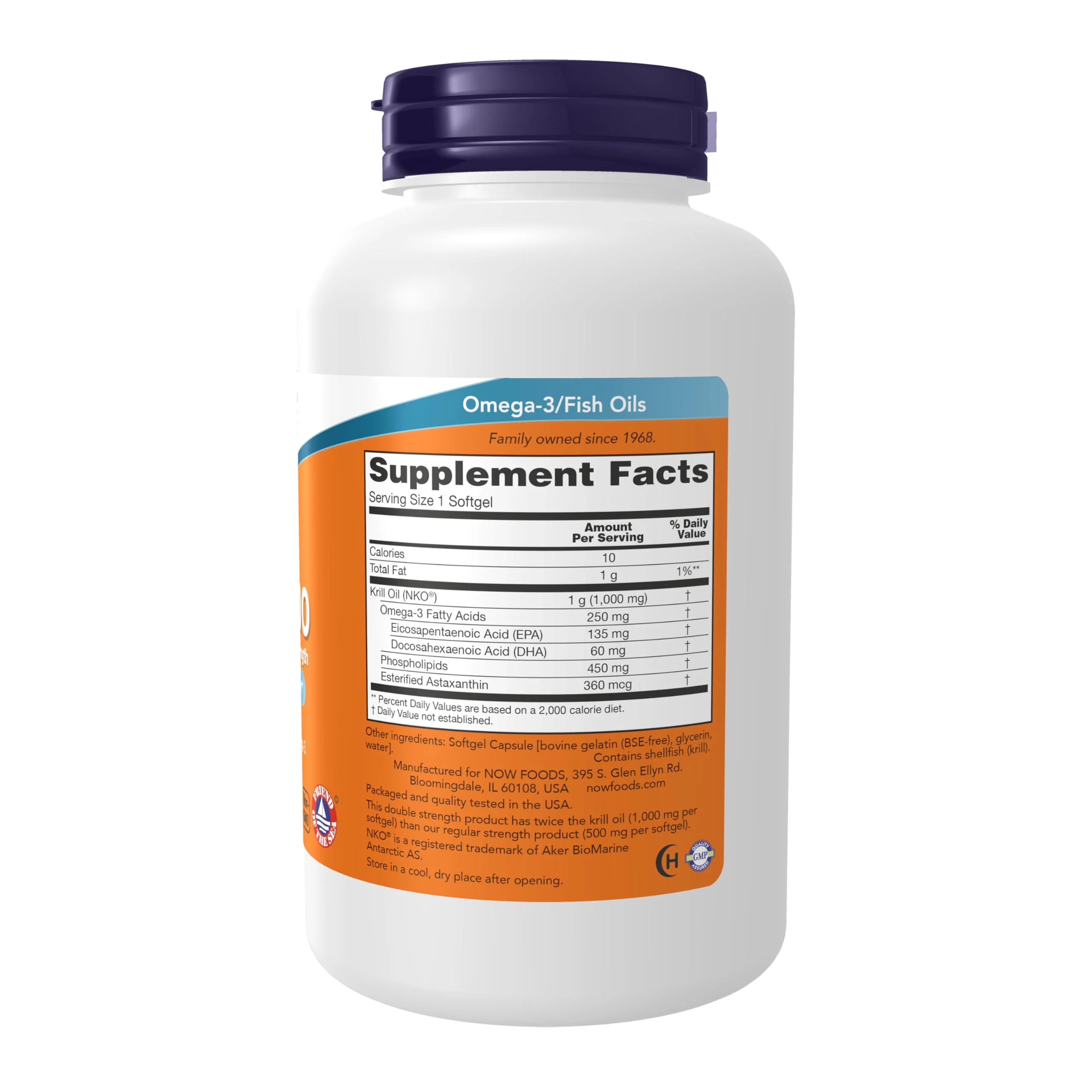 NOW Foods Supplements, Neptune Krill, Double Strength 1000 mg, Phospholipid-Bound Omega-3, 120 Softgels - Image 8